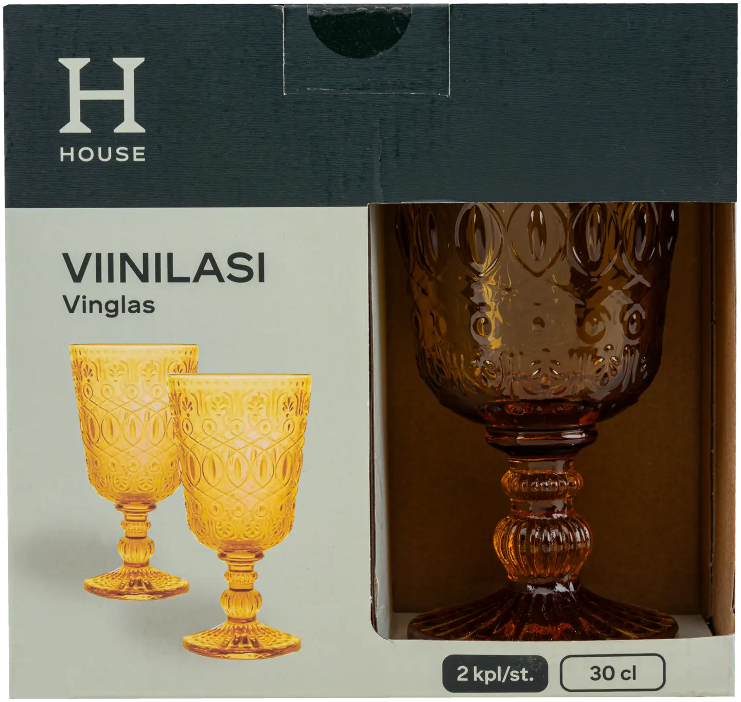 House viinilasi Diana 30 cl 2 kpl keltainen - 3