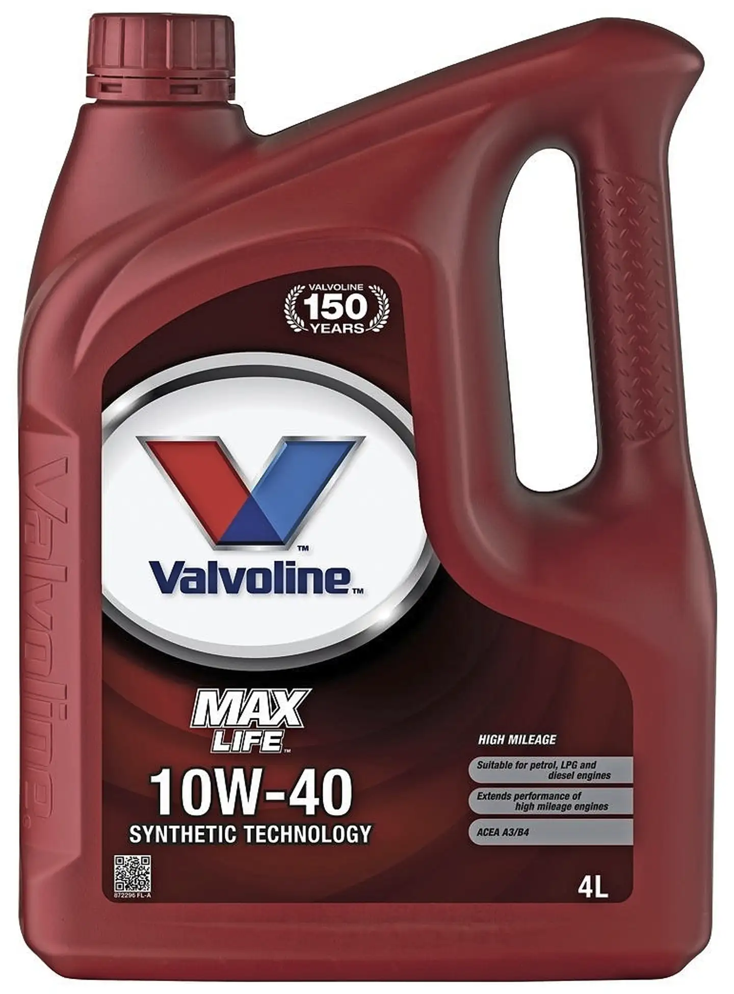 Valvoline Maxlife 10W-40 moottoriöljy 4l