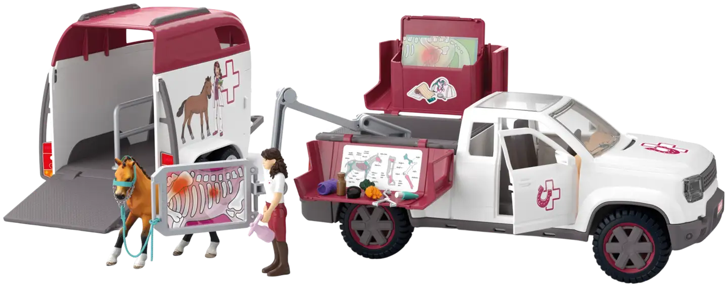Schleich Liikkuva eläinlääkäri ja vaunu - 12