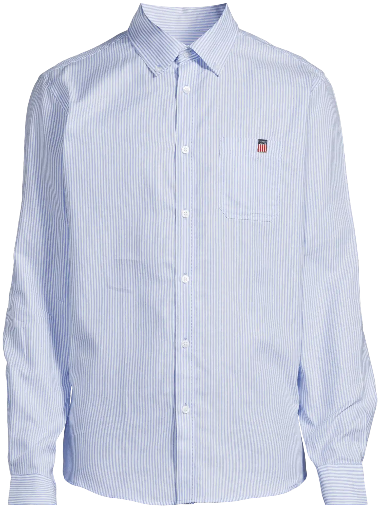 Vinson miesten kauluspaita Mpablo - LIGHT BLUE STRIPE - 2