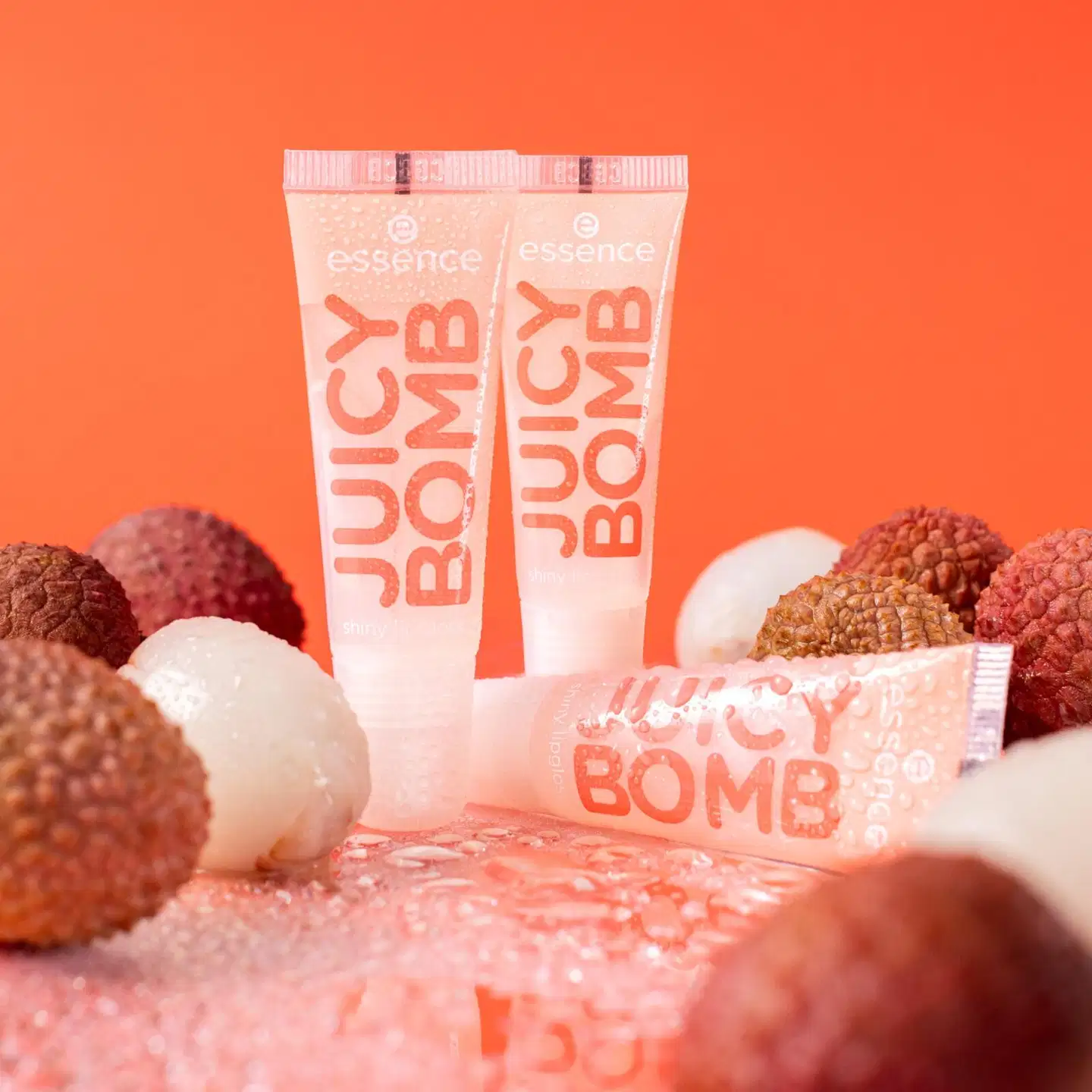 essence JUICY BOMB shiny lipgloss 104 Poppin' Pomegranate 10 ml - Lovely Litchi - 10