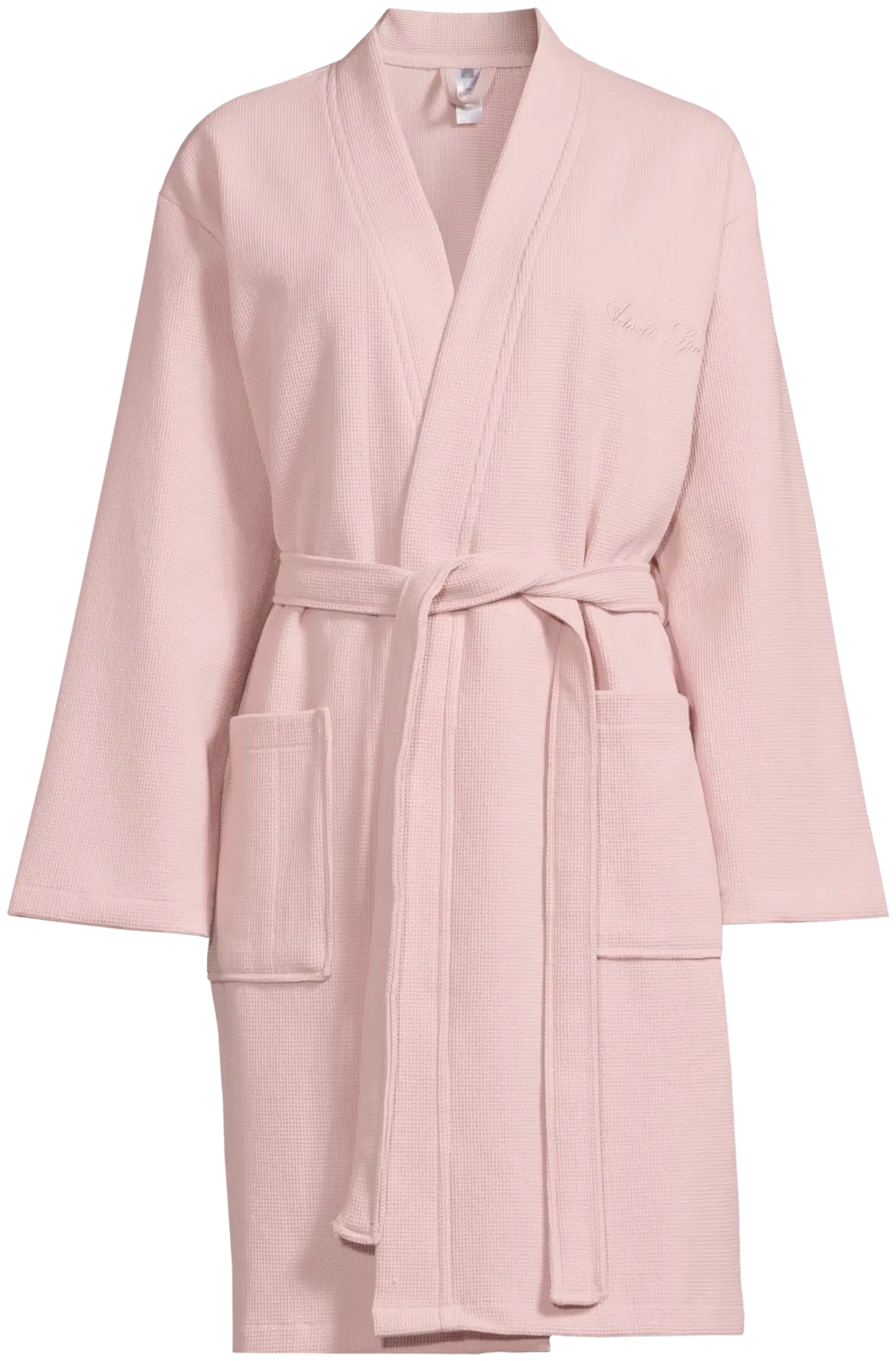 Actuelle naisten kylpytakki vohvelikankaasta 215ASS2001 - Chalk pink - 2