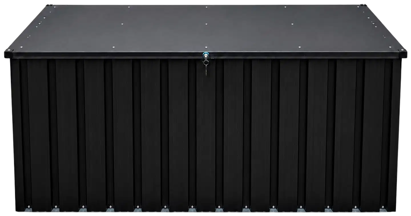 Fornorth säilytyslaatikko ulos 183x88x94cm 1303l, musta - 1