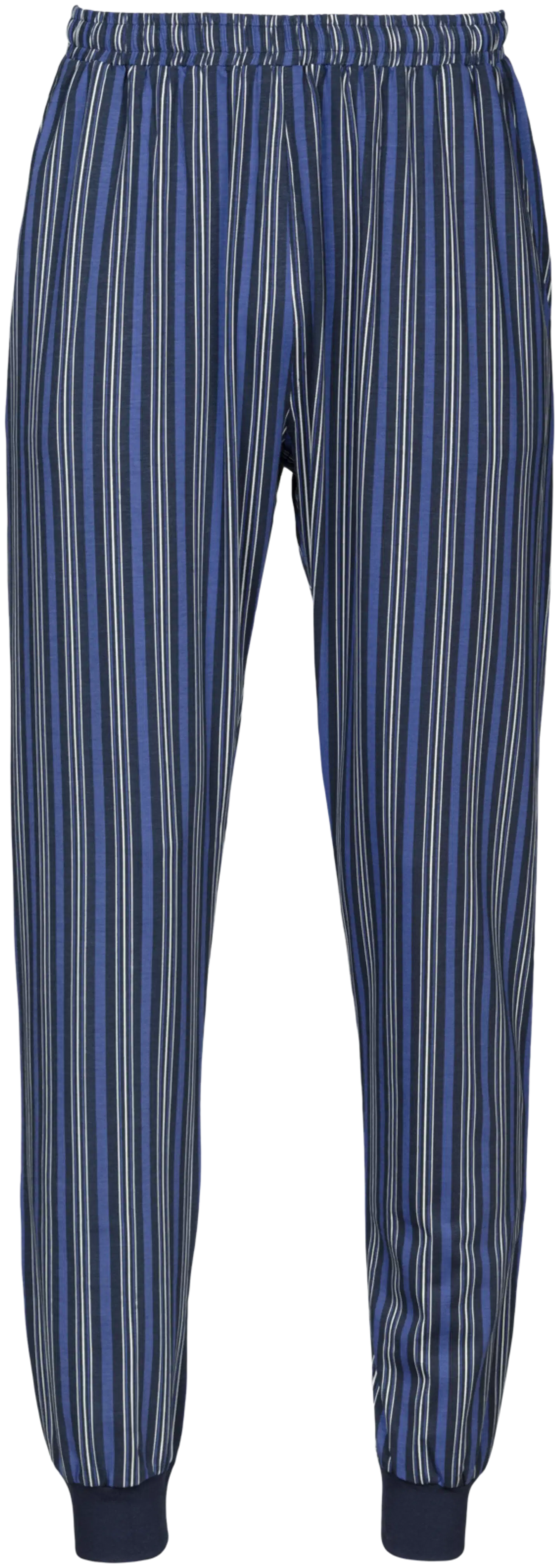 Black Horse miesten pitkähihainen pyjama N057 - Blue Stripe - 3