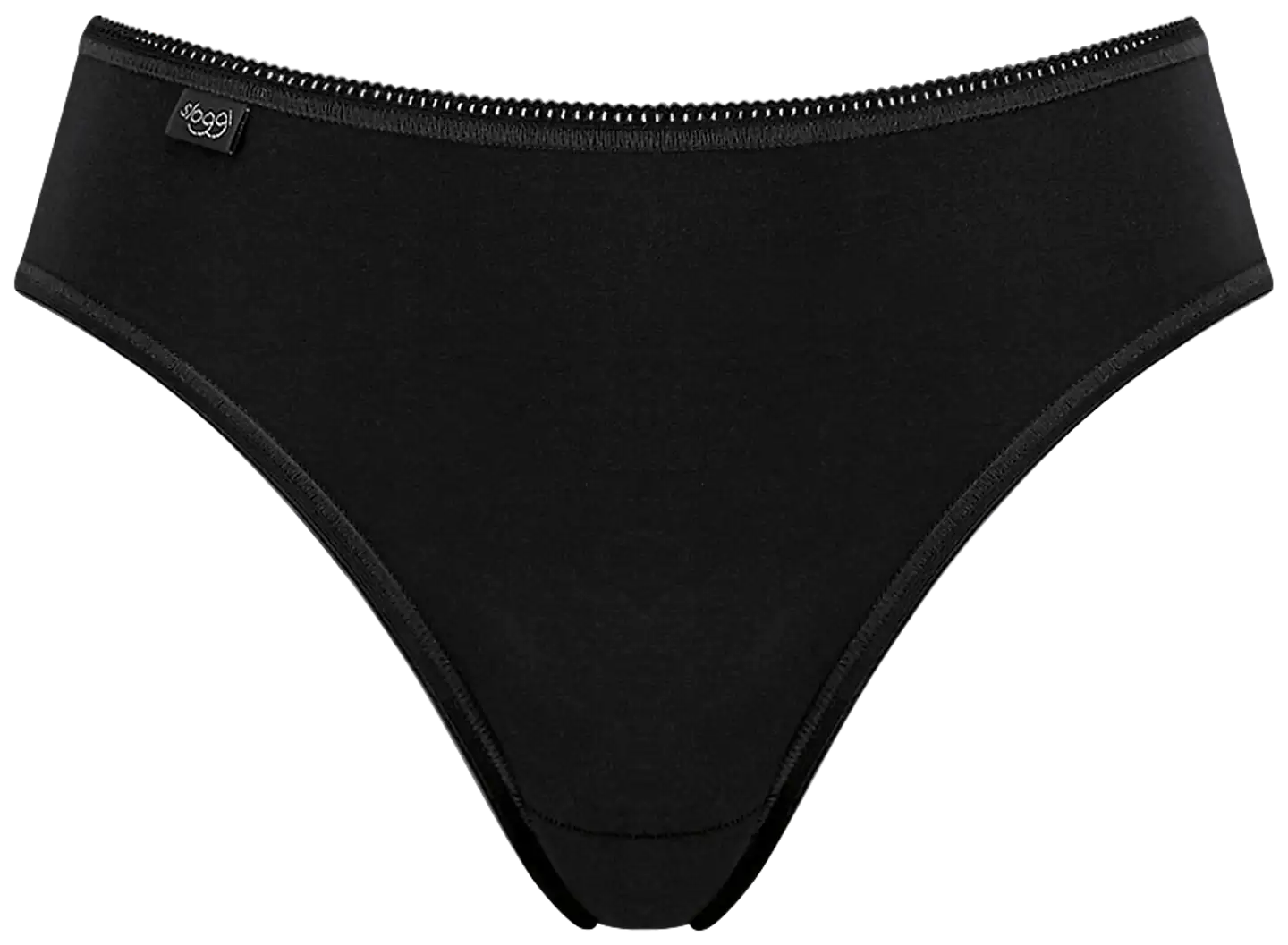 sloggi naisten Tai alushousut 24/7 Cotton 2-pack - 0004-BLACK - 1