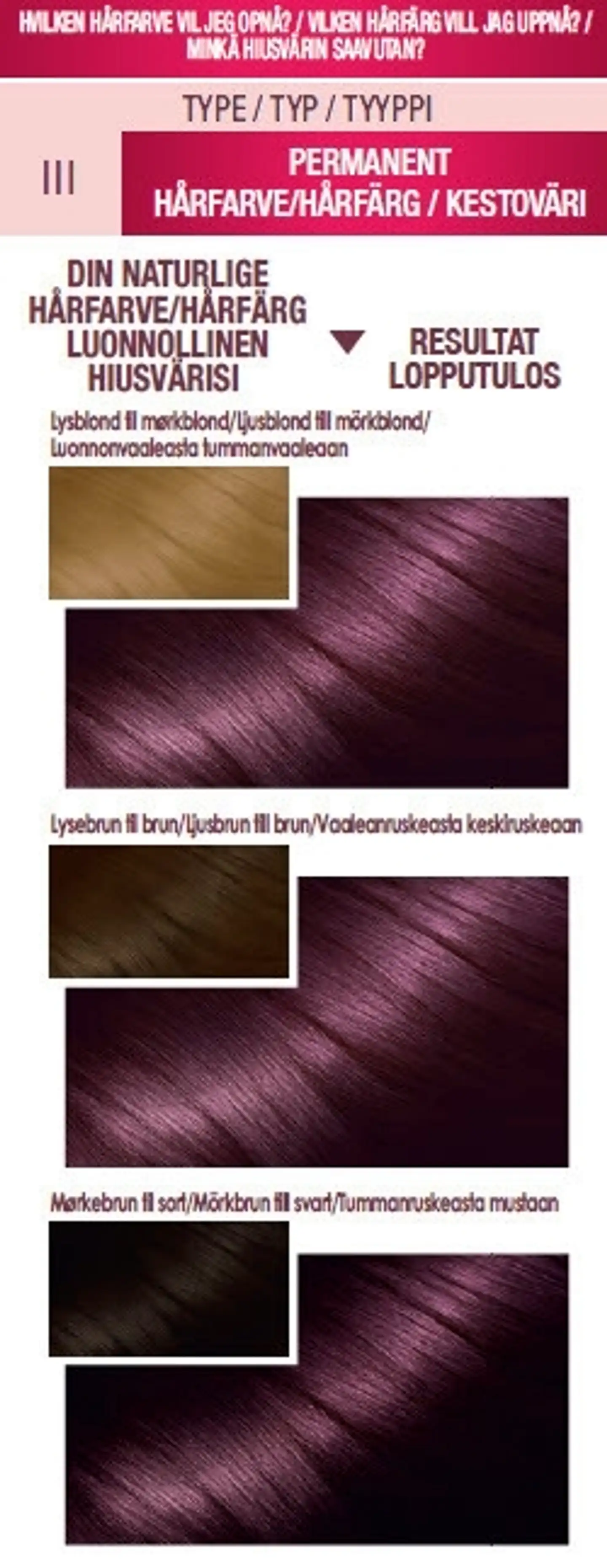 Garnier Color Sensation 3.16 Deep Amethyste Tumma violetinruskea kestoväri 1kpl - 2