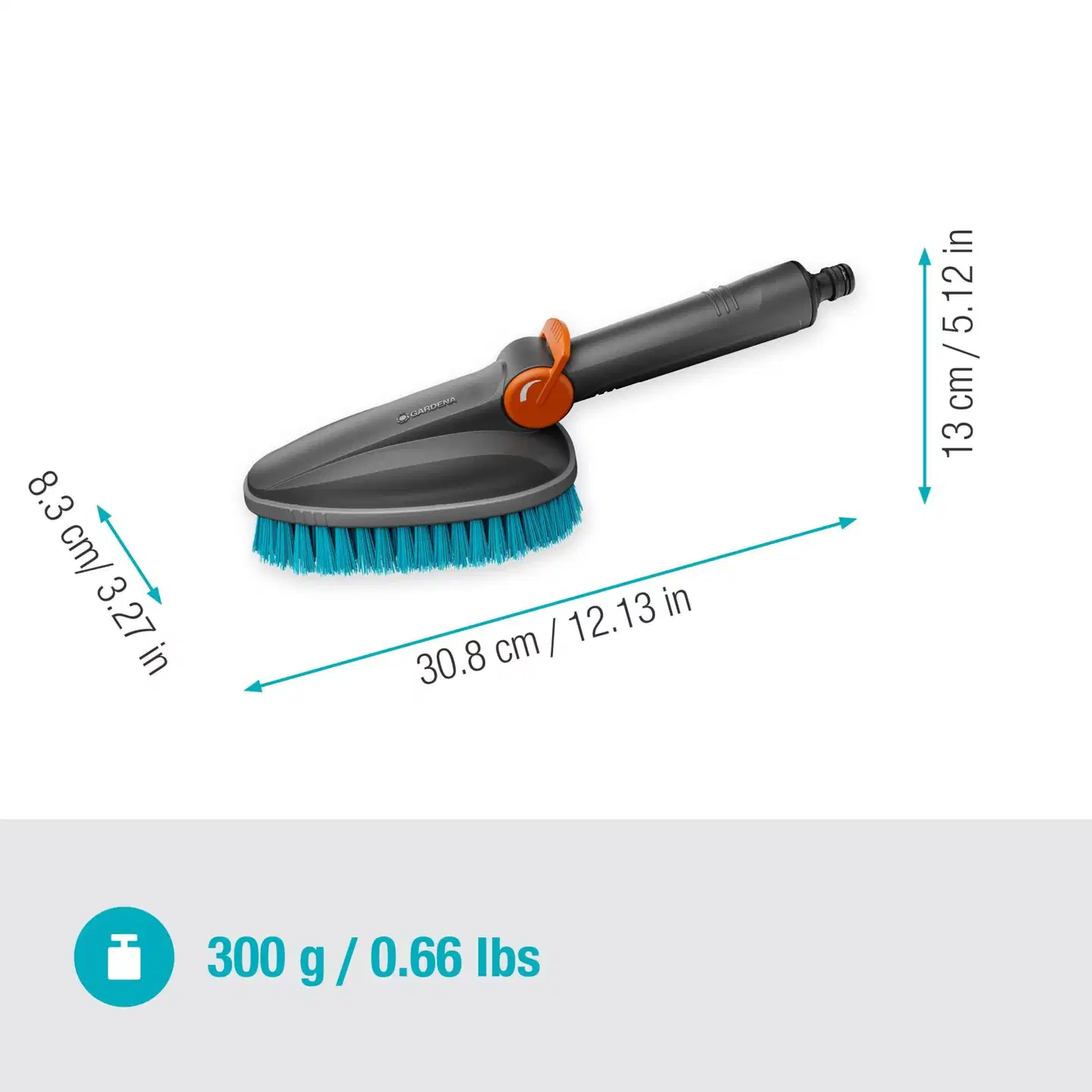 GARDENA Käsikäyttöinen pesuharja M Cleansystem karkea - 3