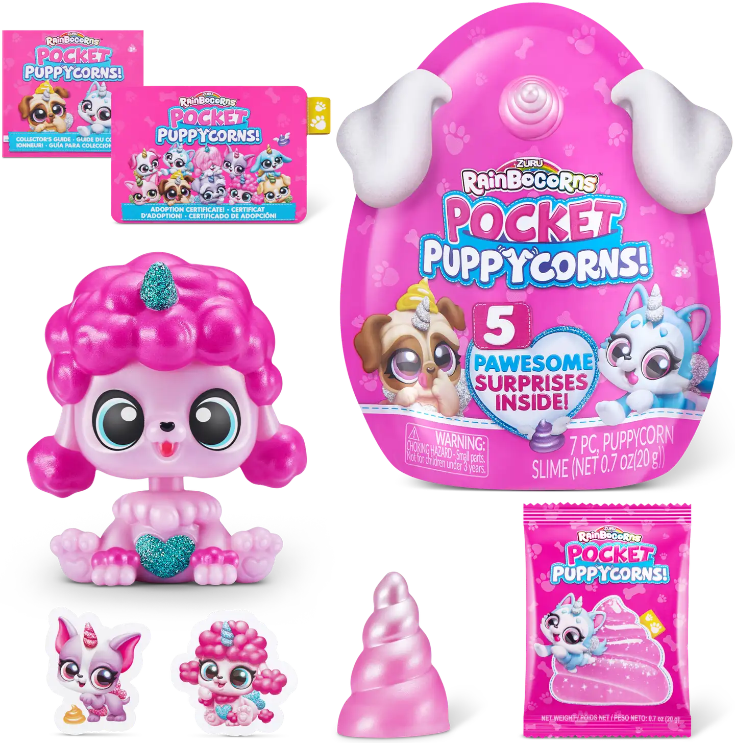 Rainbocorns koira Pocket Puppycorn Bobble Head, erilaisia - 4