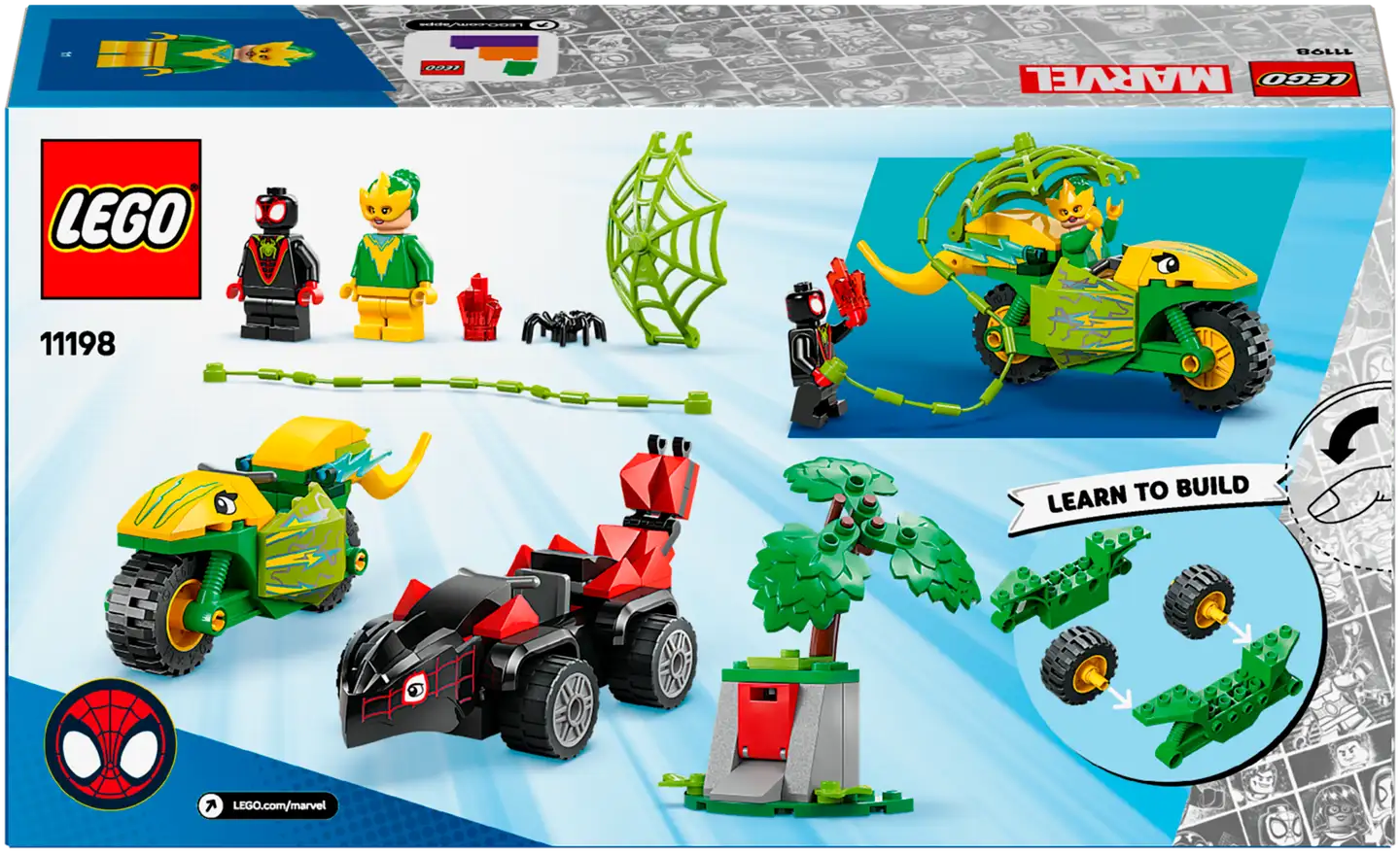 LEGO® Spidey 11198 Spin ja Electro: dinomenopelien takaa-ajo - 3