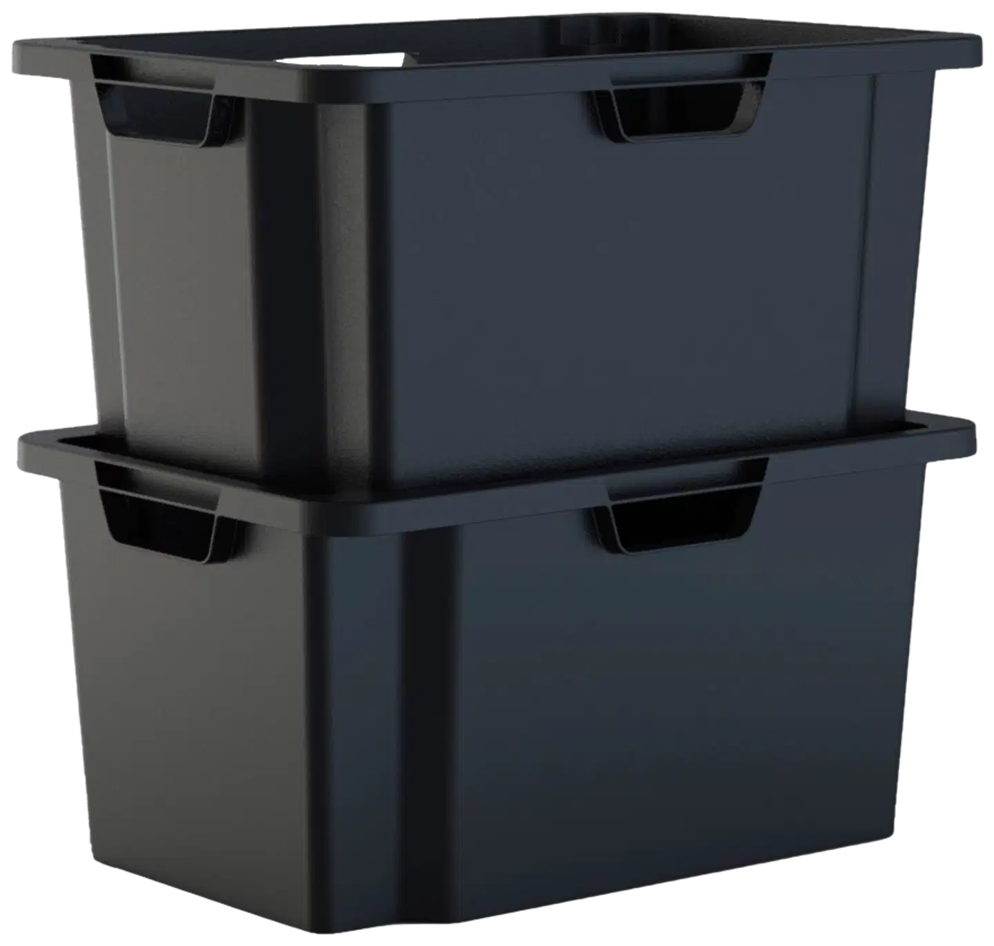 MANO varasto/muuttolaatikko 50 l musta - 2