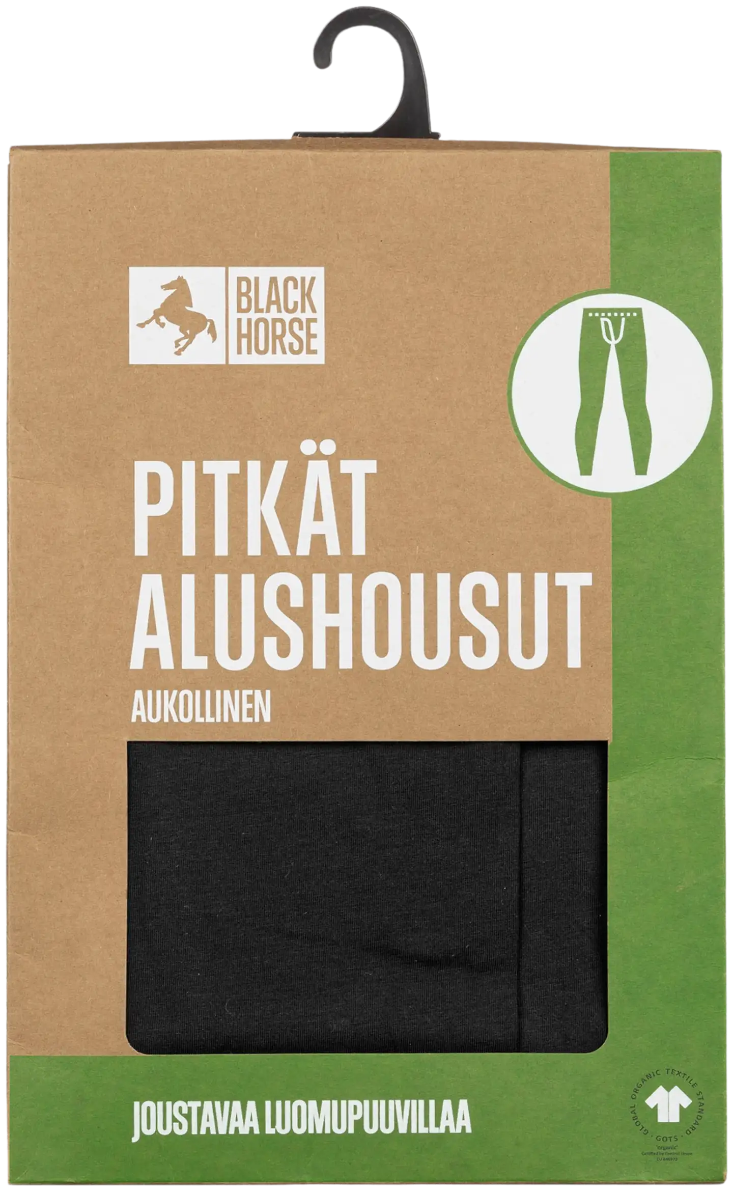 Black Horse pitkät alushousut - MUSTA - 2