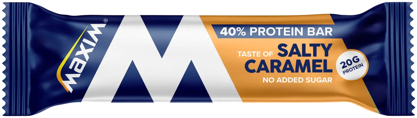 Maxim 40% protein bar Salty Caramel proteiinipatukka 50g