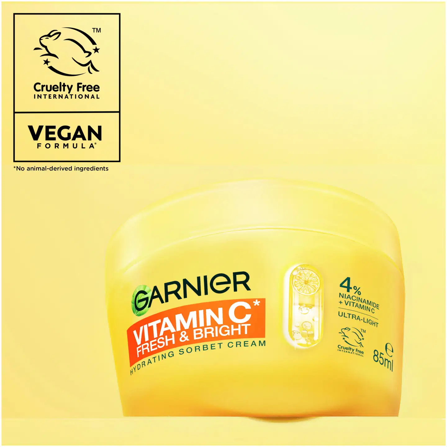 Garnier Vitamin C* Fresh & Bright Hydrating Sorbet Cream 85 g - 9