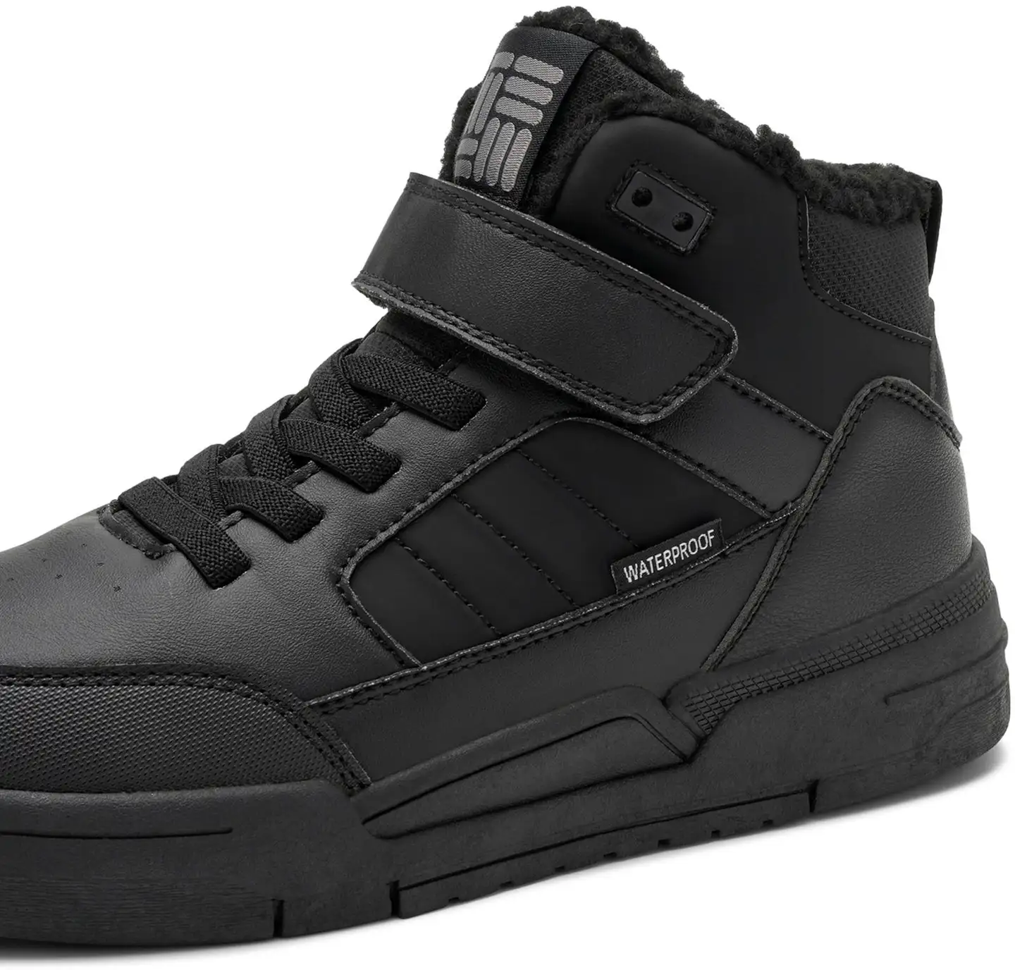 Dinsko lasten vedenpitävät vapaa-ajan jalkineet Oxford WP Warm - BLACK - 6