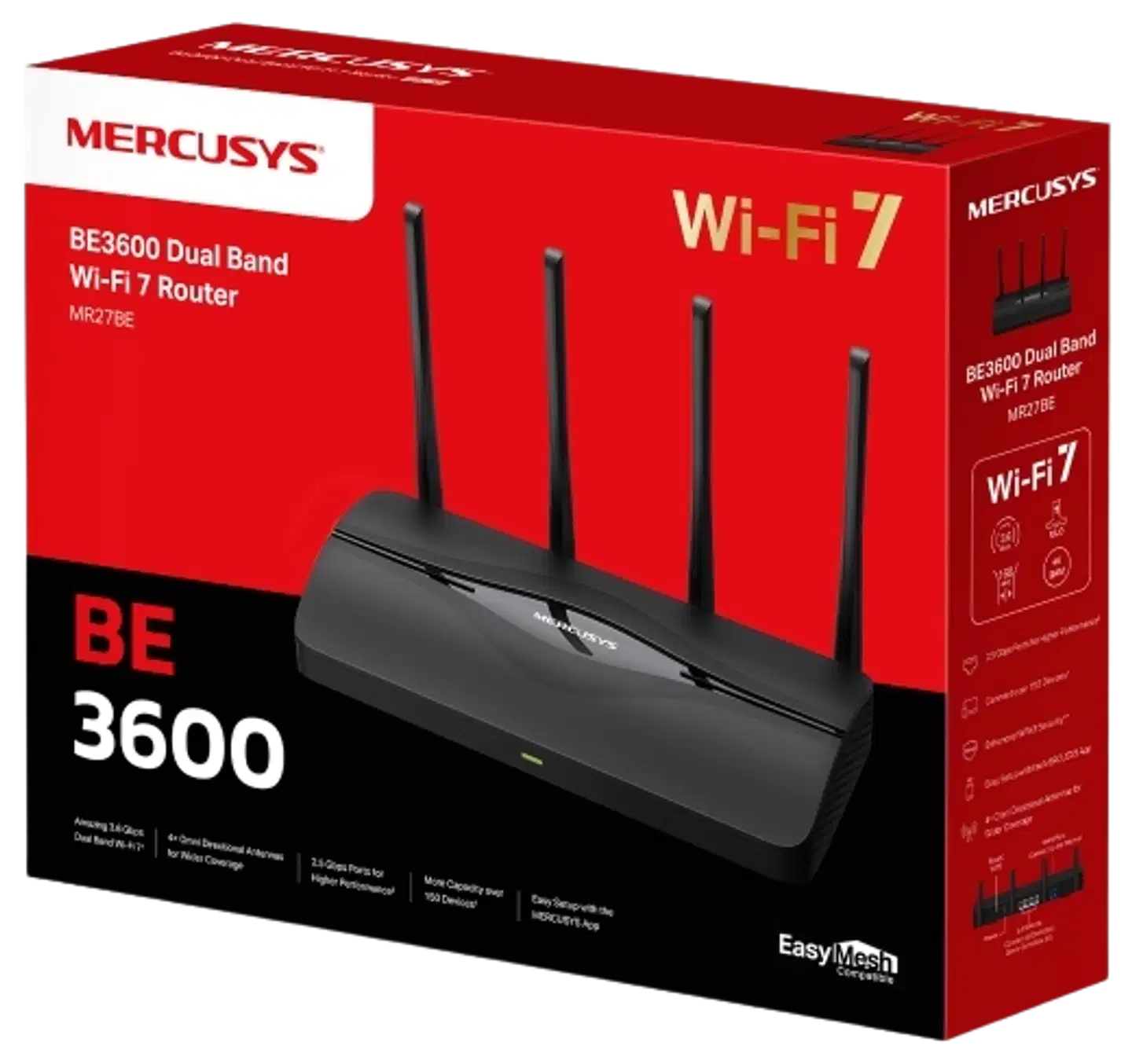 Mercusys MR27BE BE3600 WIFI 7 reititin - 3