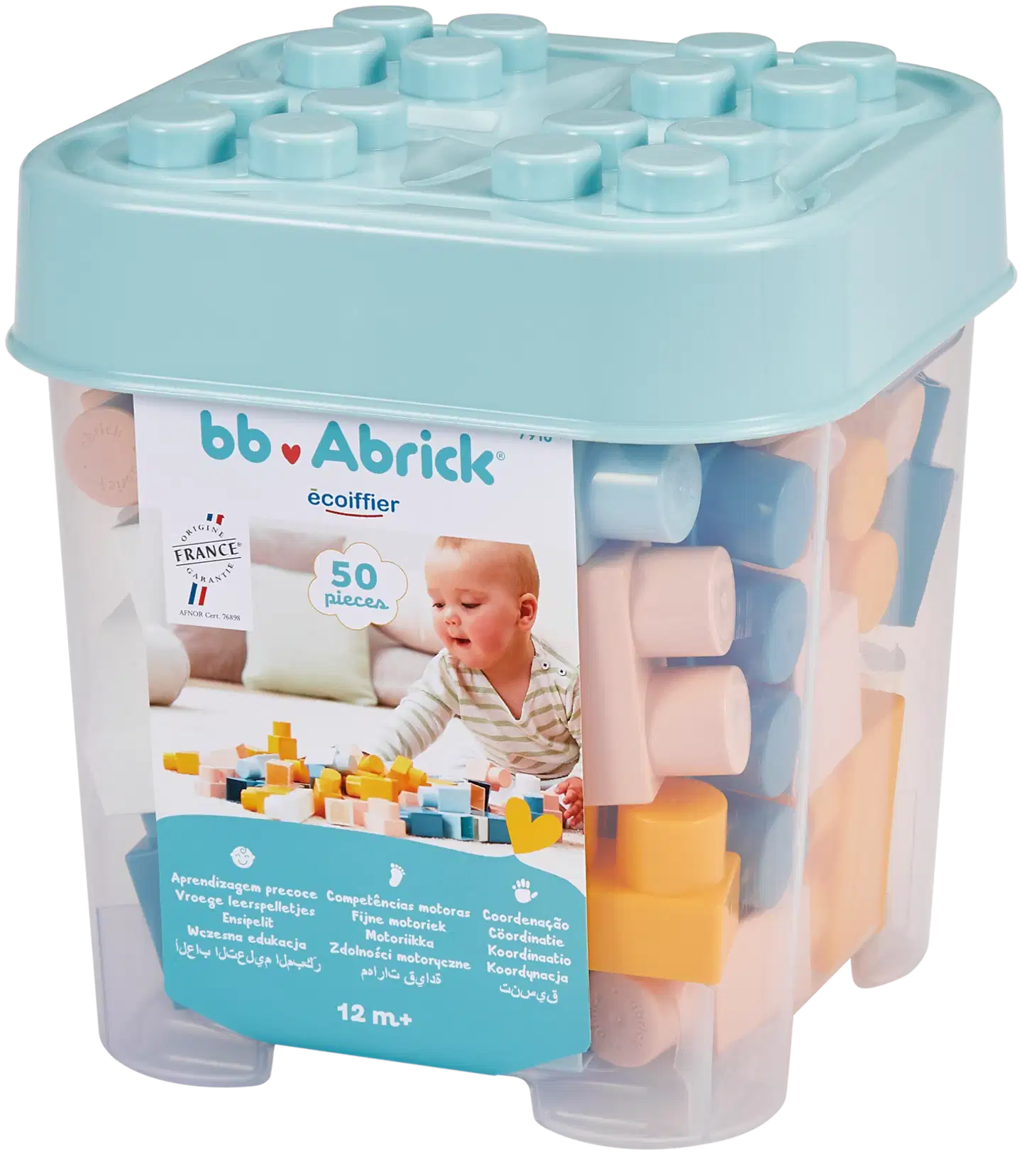 Ecoiffier - BB Abrick - Rakentelupalikat, 50 kpl pakkaus - 1