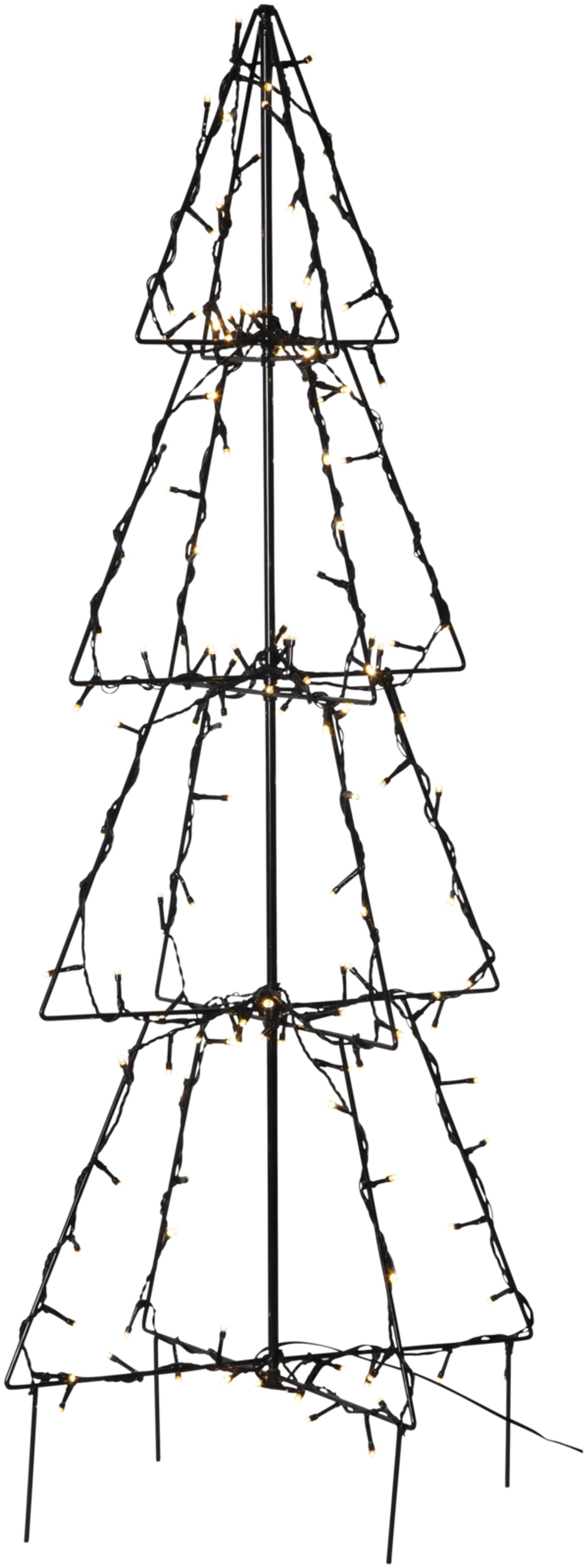 Star Trading LED ulkokoristekuusi Foldy 3,6W 2500K musta - 1
