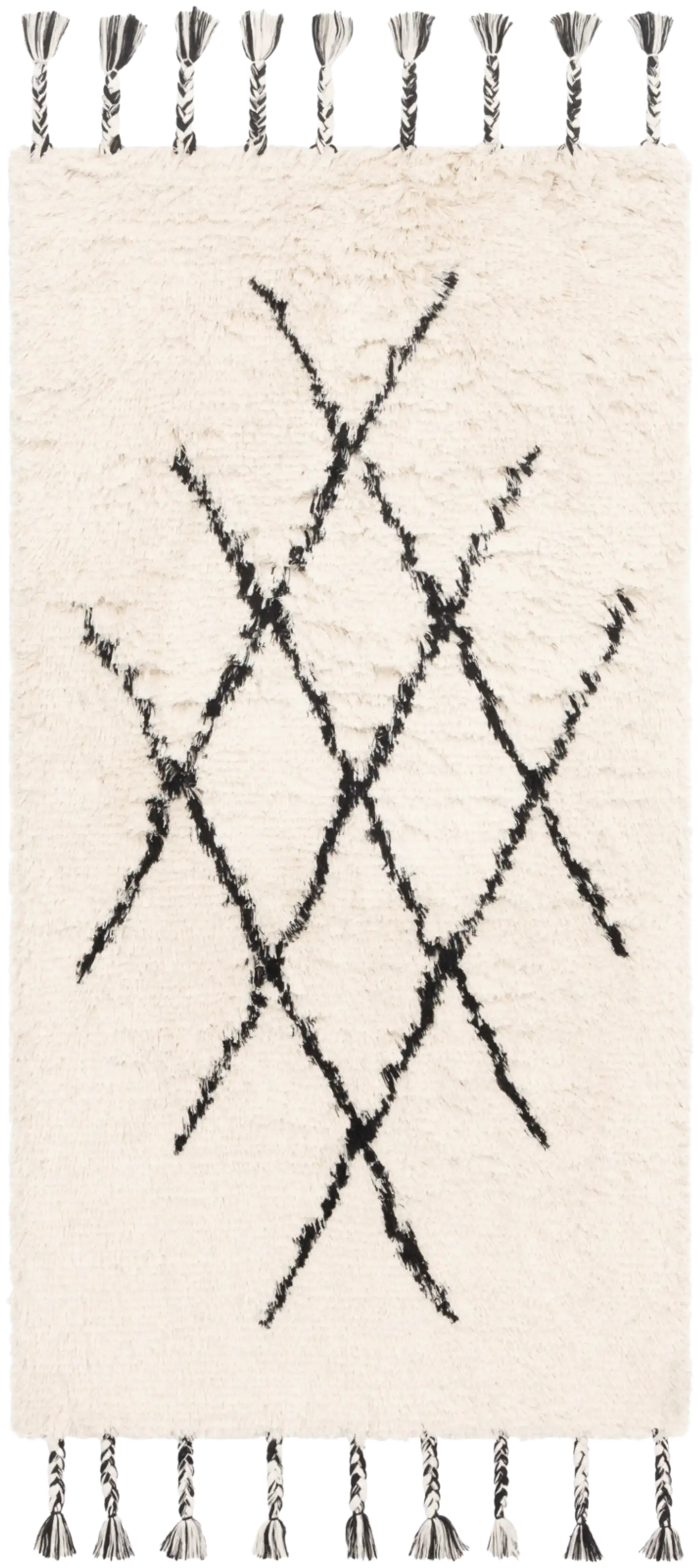 Fanni K Matto Artemis 160x230 cm luonnonvalkoinen/musta - 1