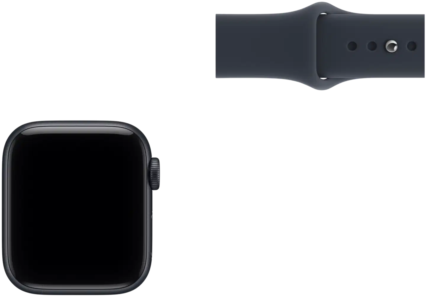 Apple Watch SE 3 GPS 40 mm:n keskiyön värinen alumiinikuori ja laivastonsininen urheiluranneke - S/M - MJKY4QN/A - 6