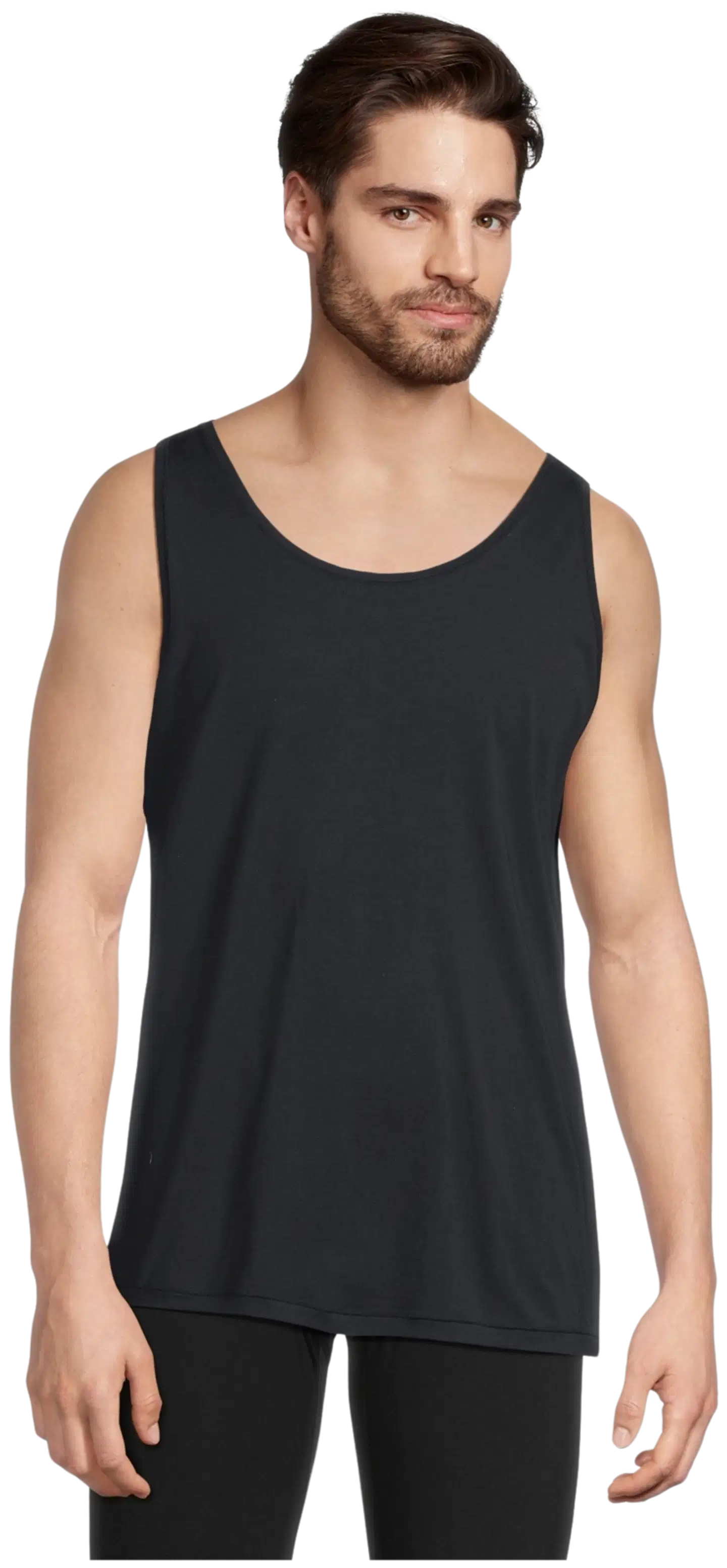 House miesten hihaton aluspaita 190H342360 - black - 1
