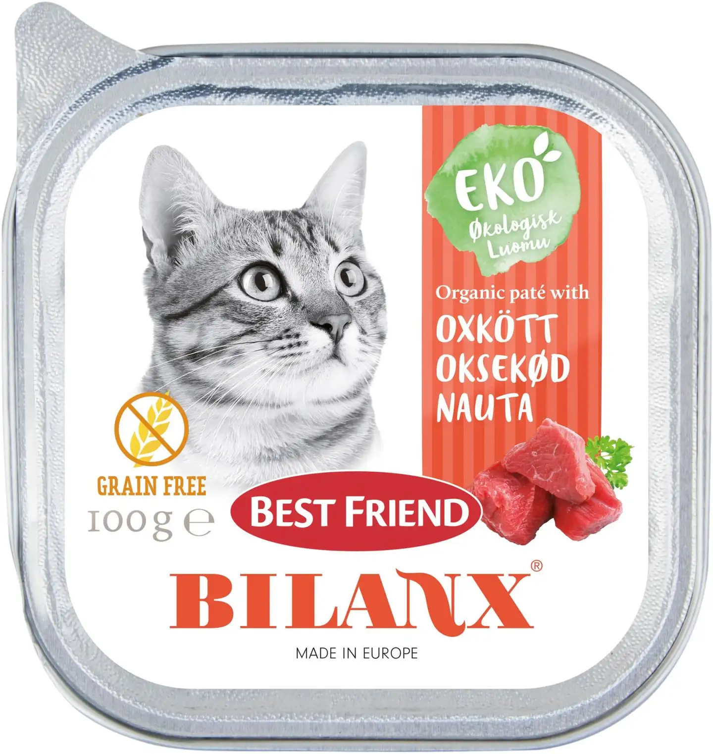 Best Friend Bilanx Luomu nautapatee 100g