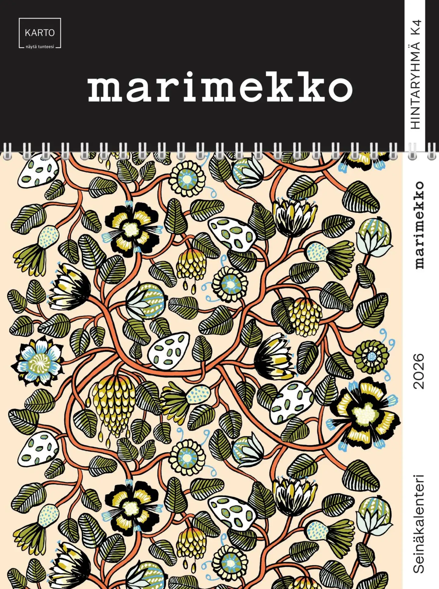 Seinäkalenteri 2026 marimekko - 1