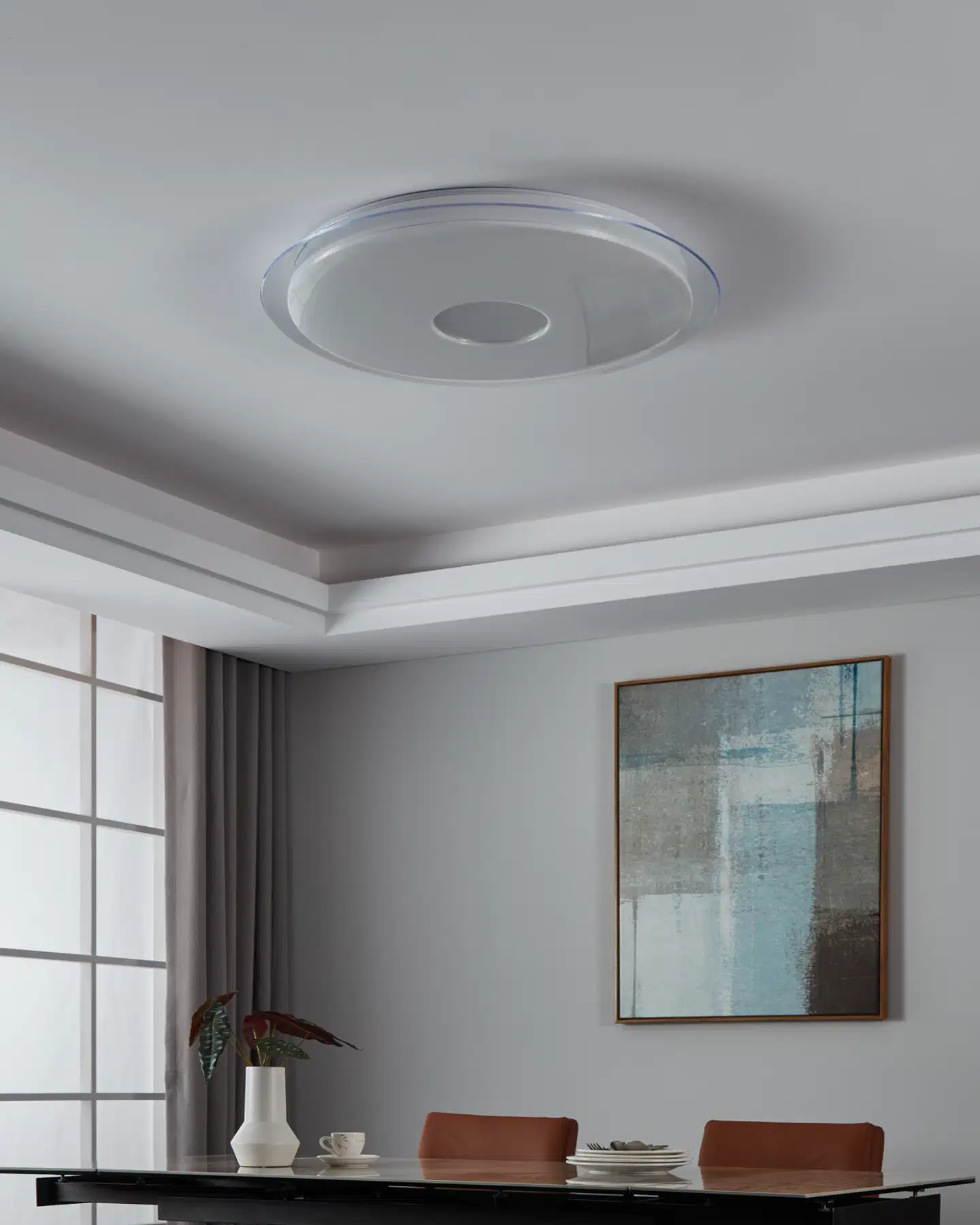 EGLO Plafondi connect.z Lanciano-Z led 56cm 38,1W kristalliefekti - 10