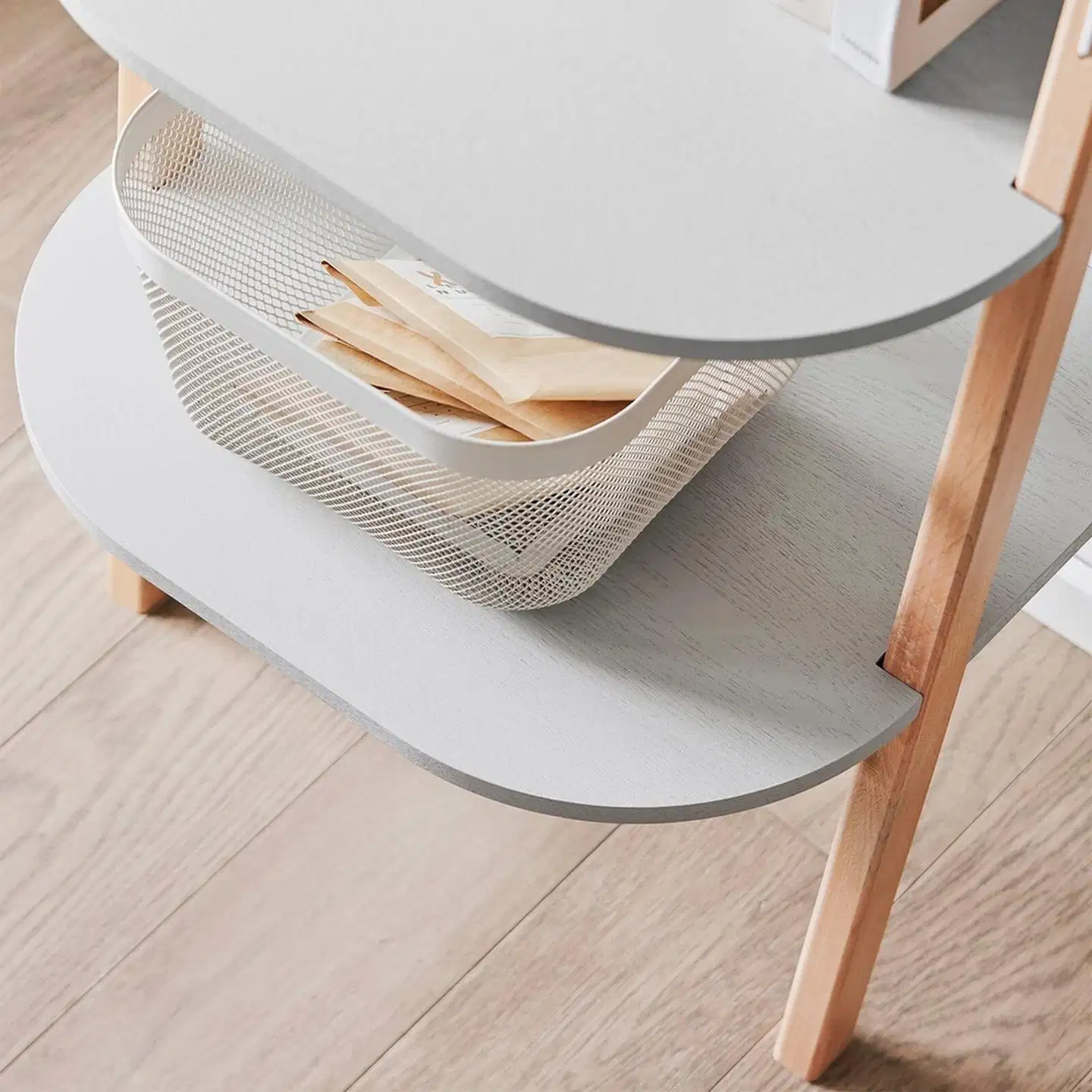 SoBuy seinähylly vaalea tammi HSTR02-K-HG - 6