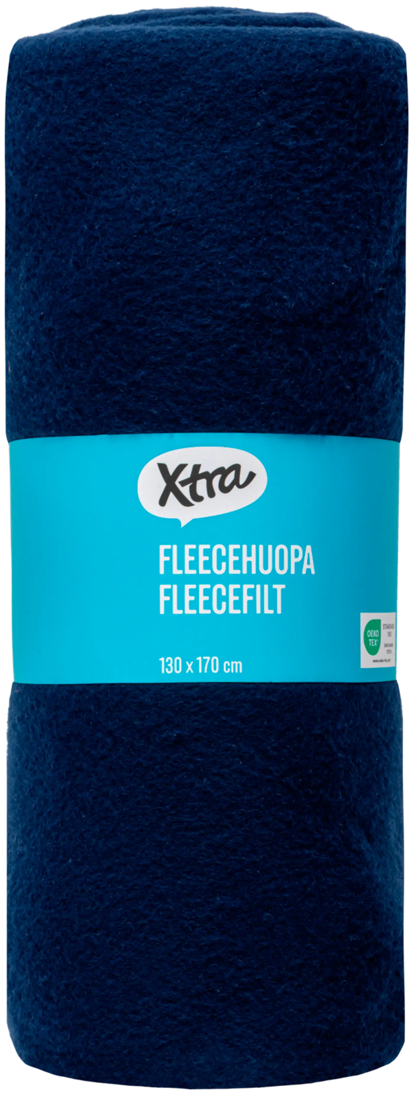 Xtra fleecehuopa Uni 130x170 cm tummansininen - 3
