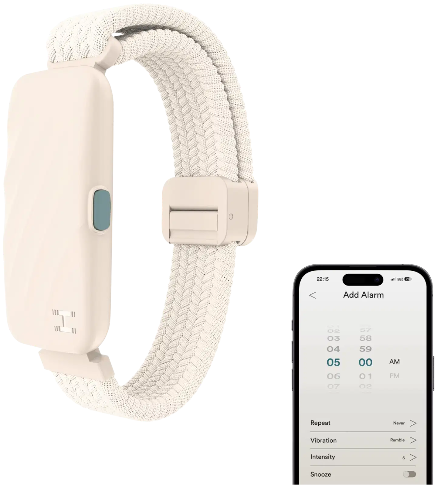 Homedics SS-WB100CE-WW - WakeBand™ Silent Alarm herätysranneke, kerma - 2