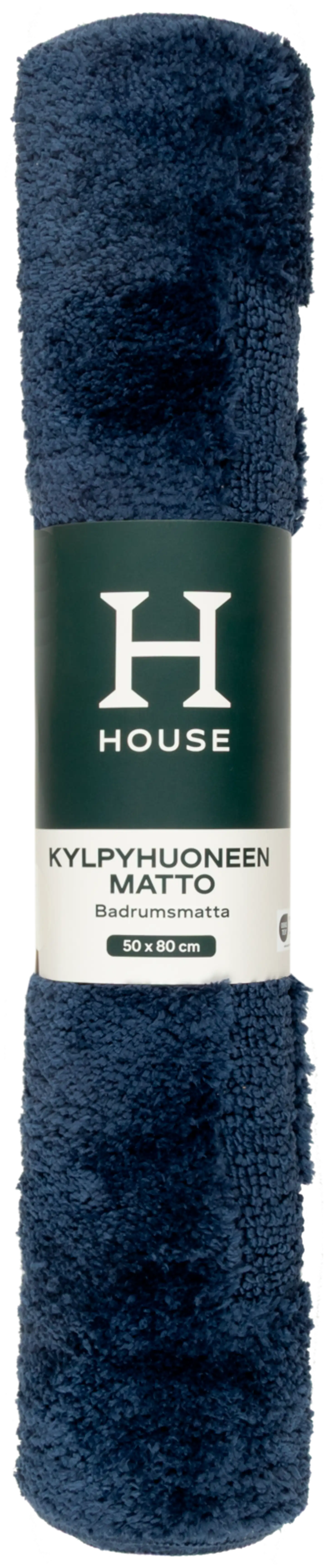 House kylpyhuoneenmatto Bea 50x80 cm, tummansininen