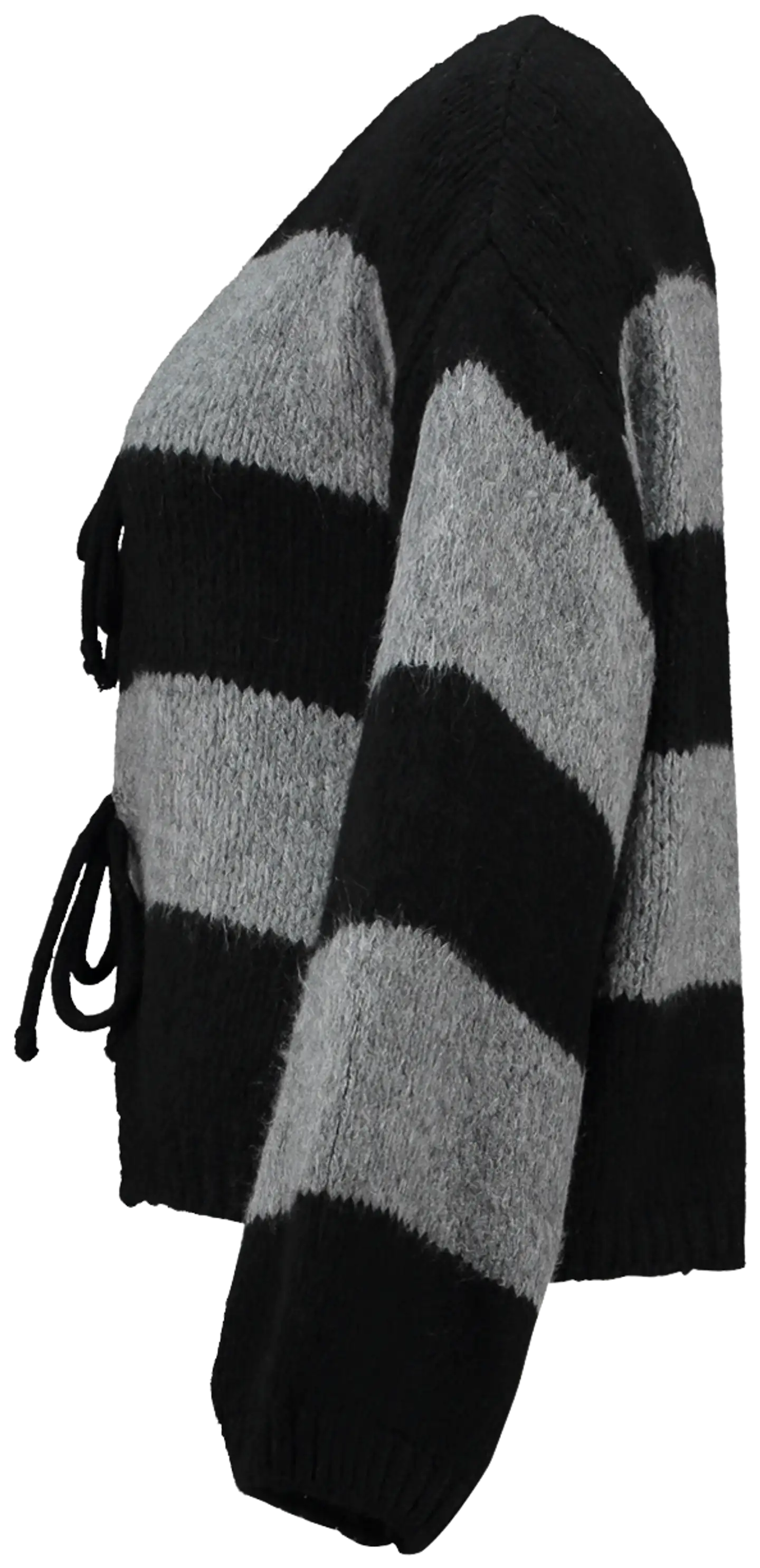 Hailys naisten neuletakki Ch44arlie - Black/Grey - 2
