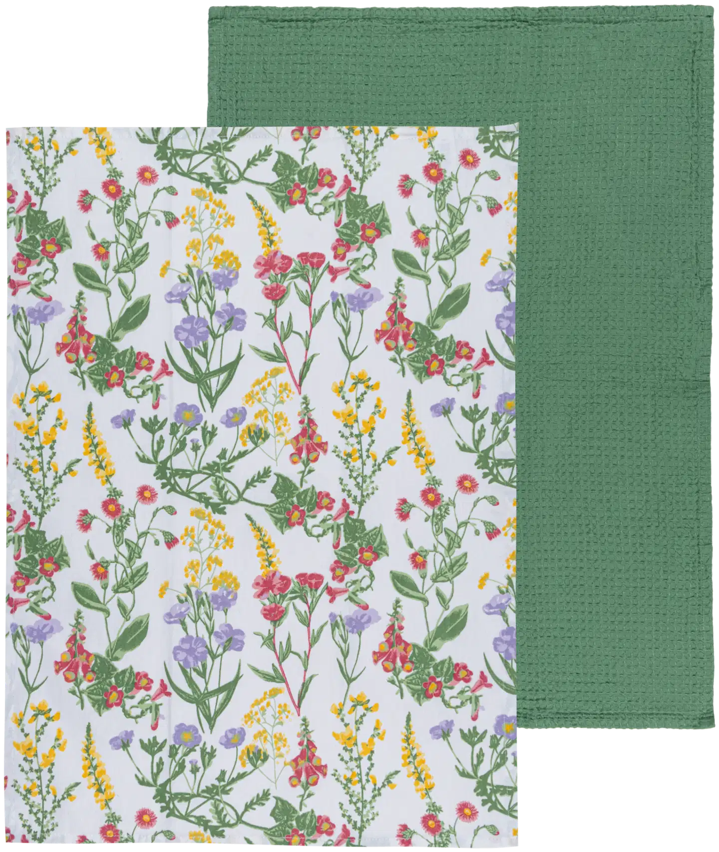 House keittiöpyyhe Wild floral vihreä 2-pack - 1