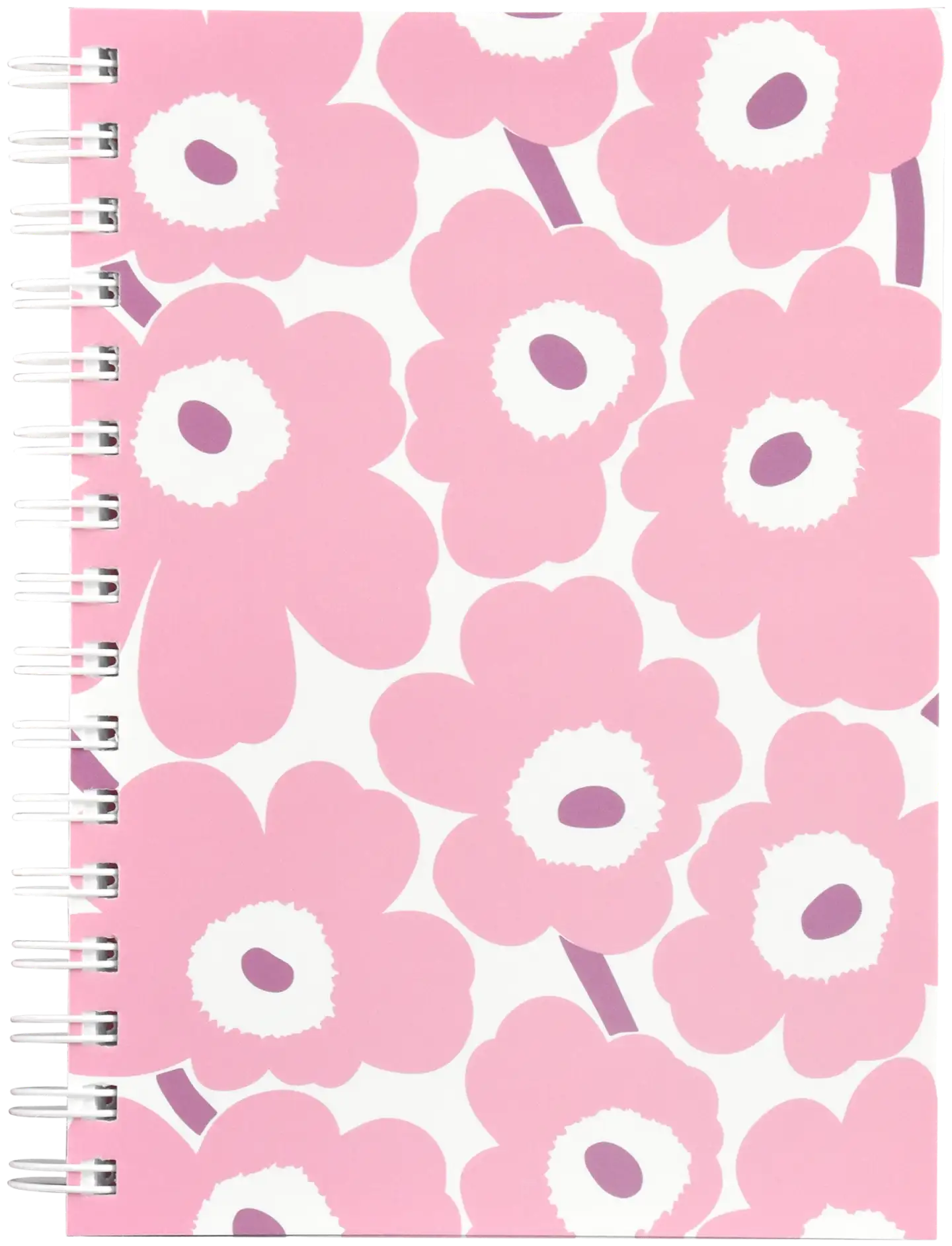 Marimekko muistikirja kierre A5 Unikko vaaleanpunainen