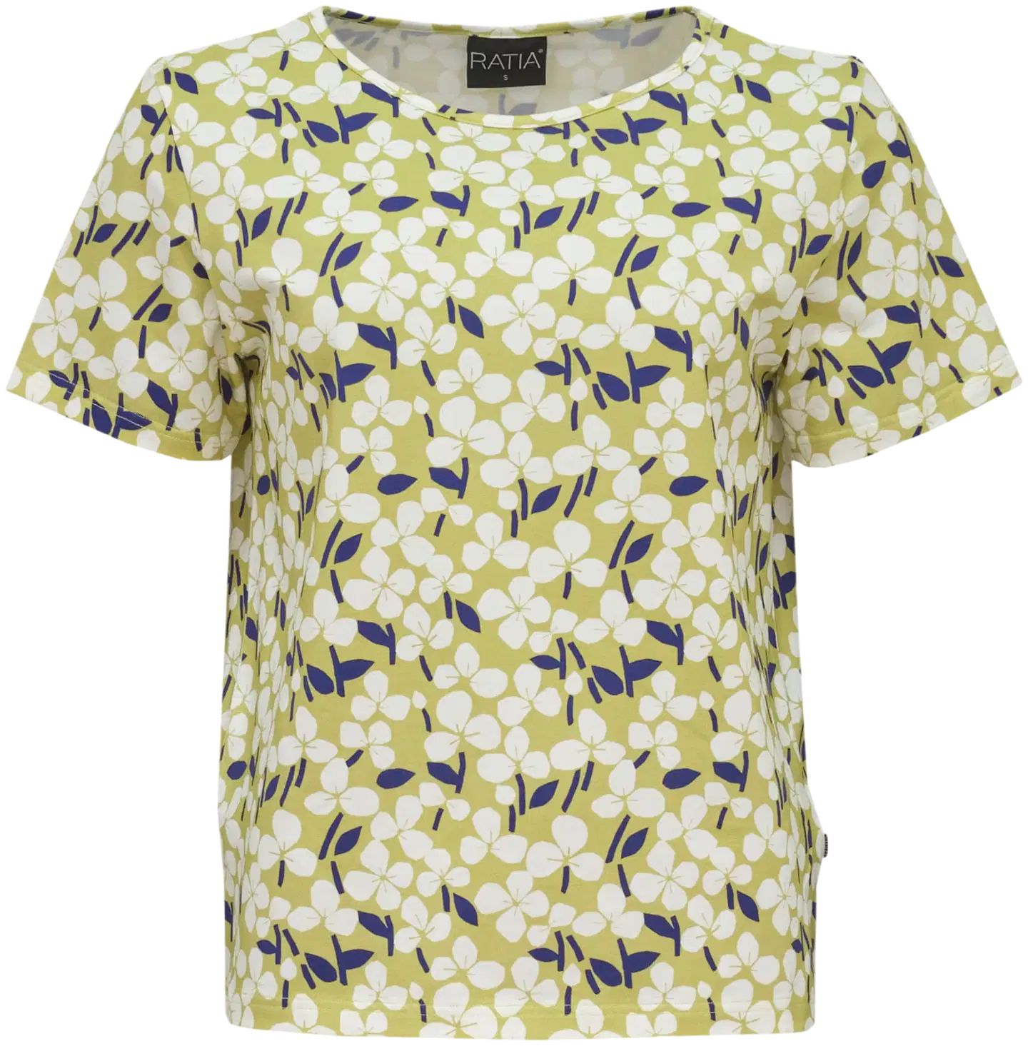 RATIA® N.trikoo T-paita Fiia Onnen apila - Keltainen - 1