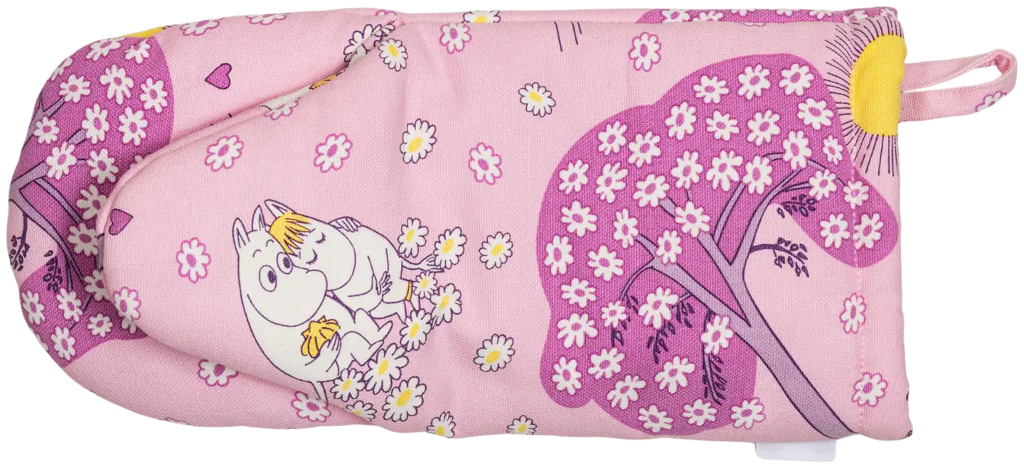 Moomin Arabia Muumi uunikinnas  15x34cm  Sydänkäpyset