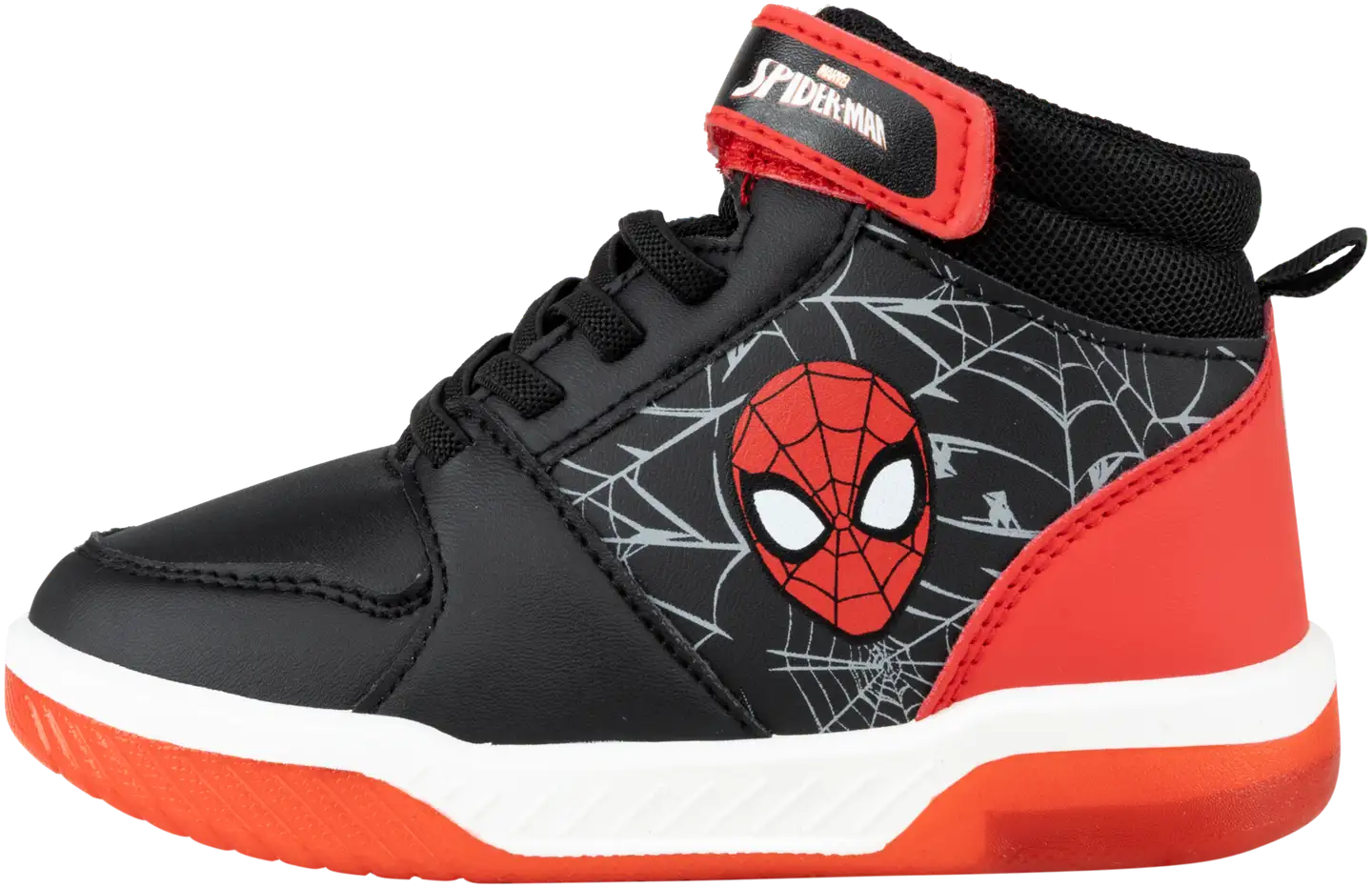Spider-Man lasten midvartiset vilkkutennarit SP01433 - BLACK/RED - 3