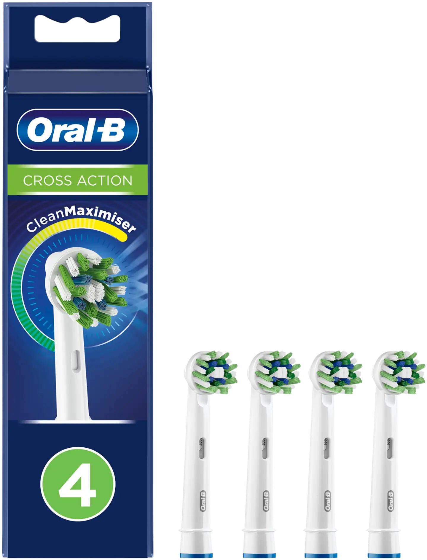 Oral-B Vaihtoharja CrossAction CleanMaximiser -tekniikalla 4kpl - 1