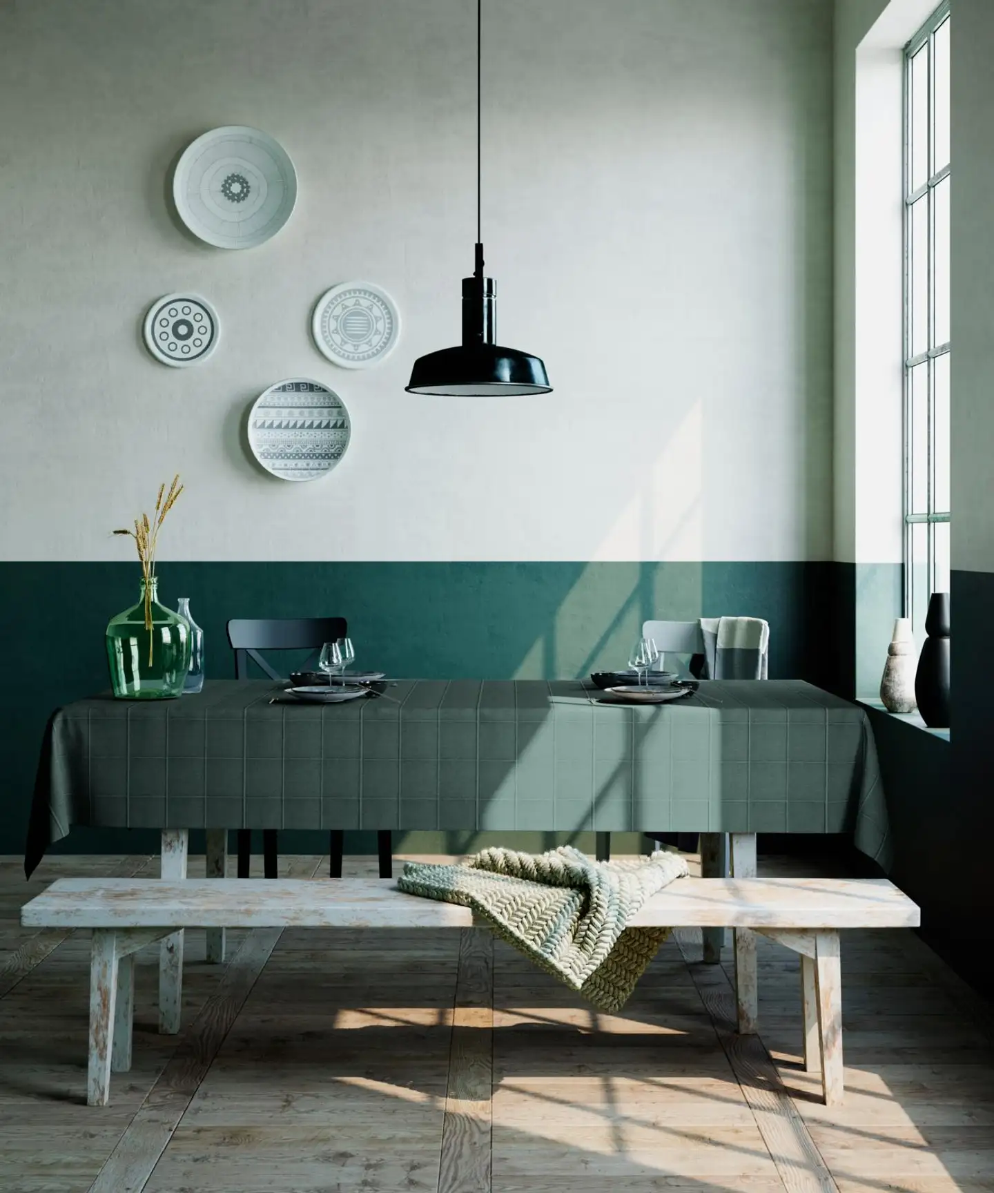 Mistral Home pöytäliina Sogo 138x250 cm Botanical green - 3