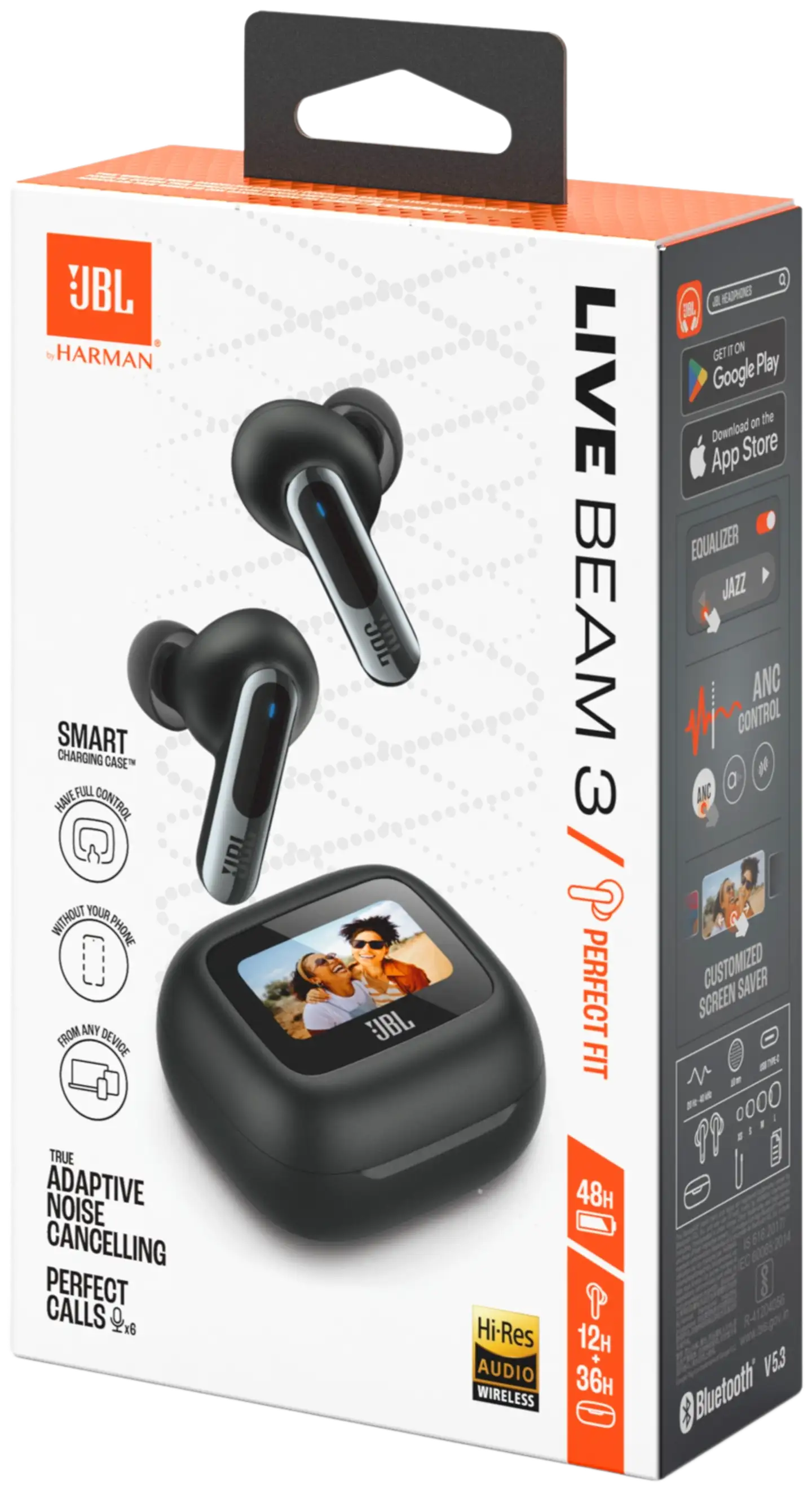 JBL Bluetooth vastamelunappikuulokkeet Live Beam 3 musta - 14