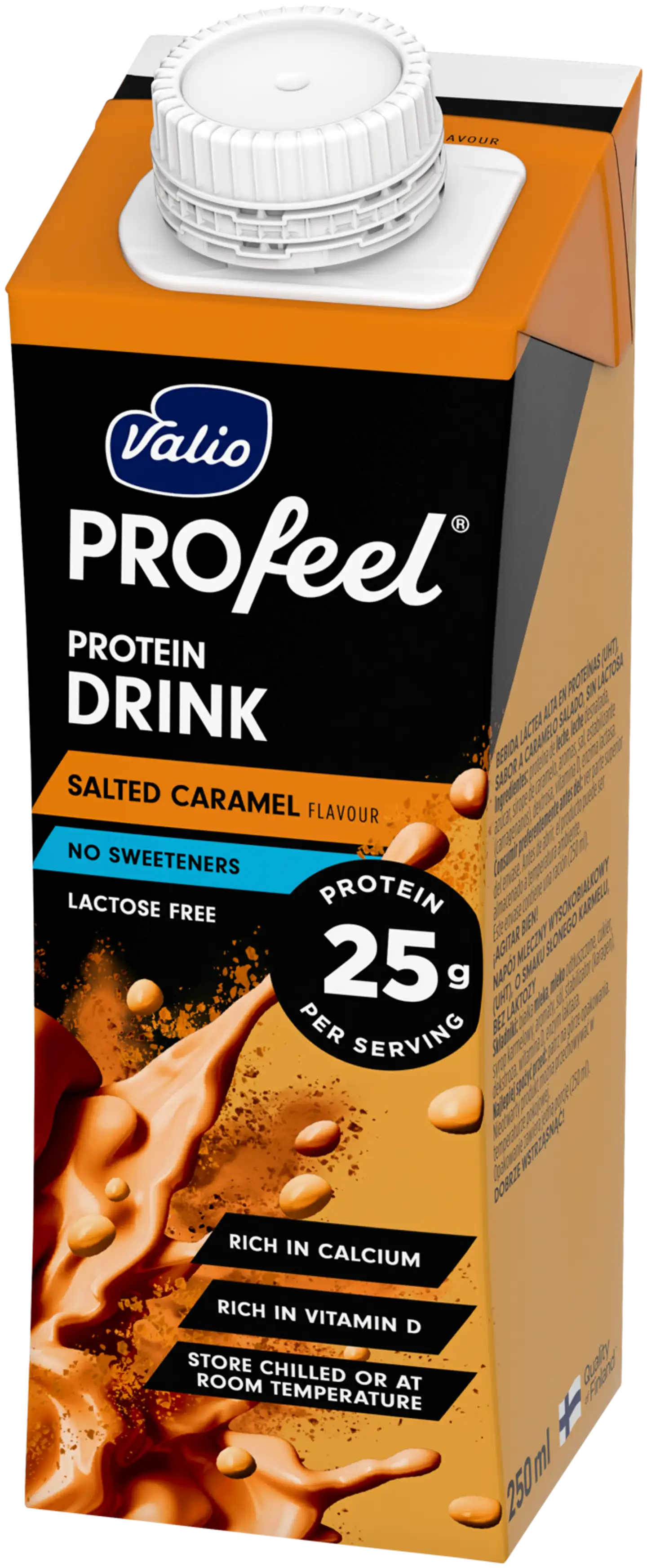 Valio PROfeel® proteiinijuoma salted caramel 250 ml UHT laktoositon