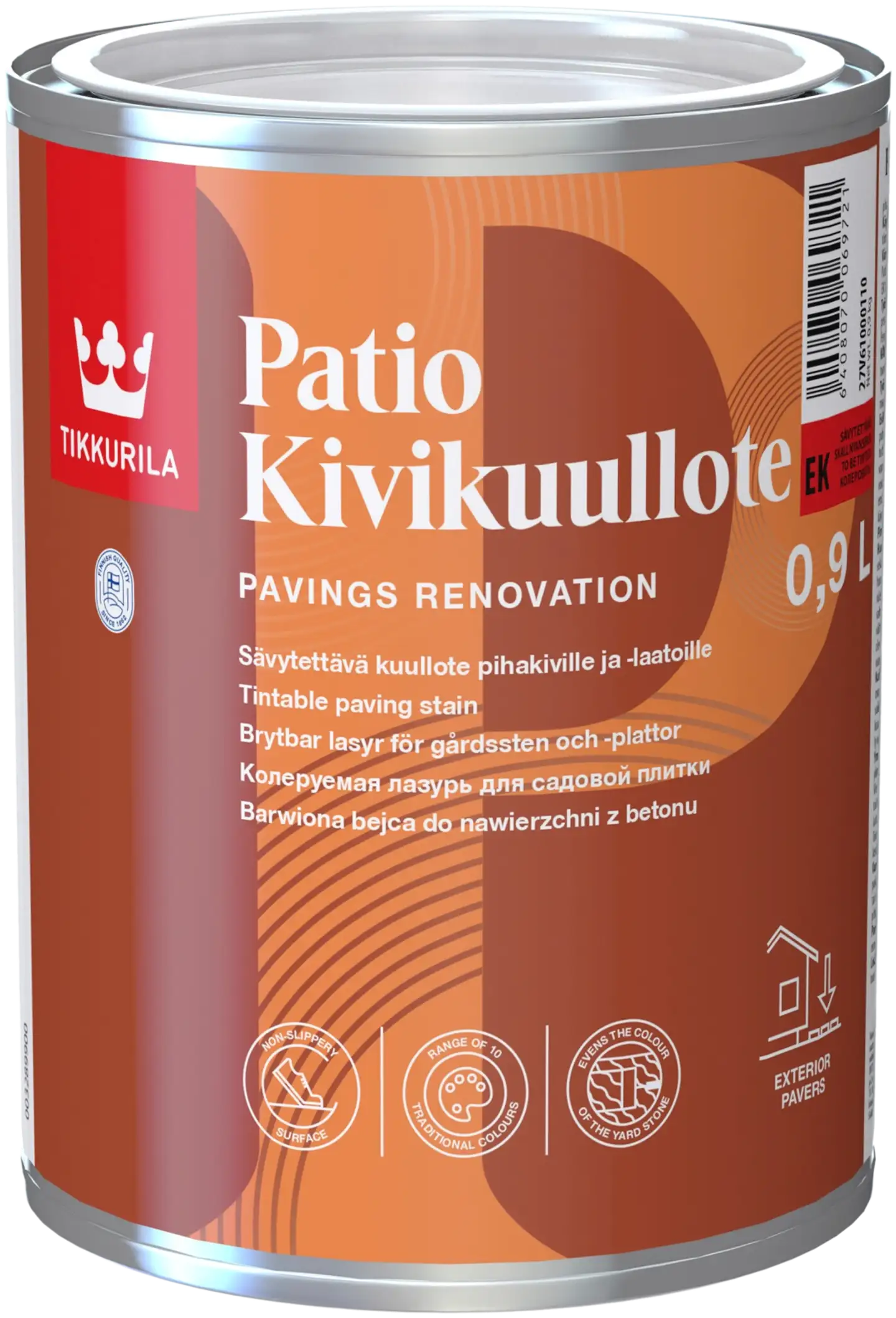 Tikkurila kivikuullote Patio 0,9 l EK sävytettävä