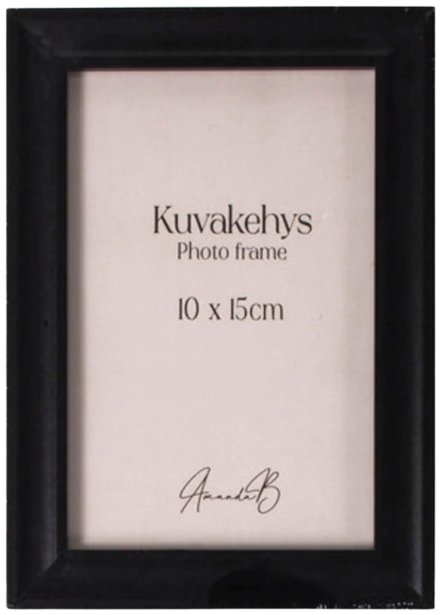 AmandaB Valokuvakehys 10x15cm, musta
