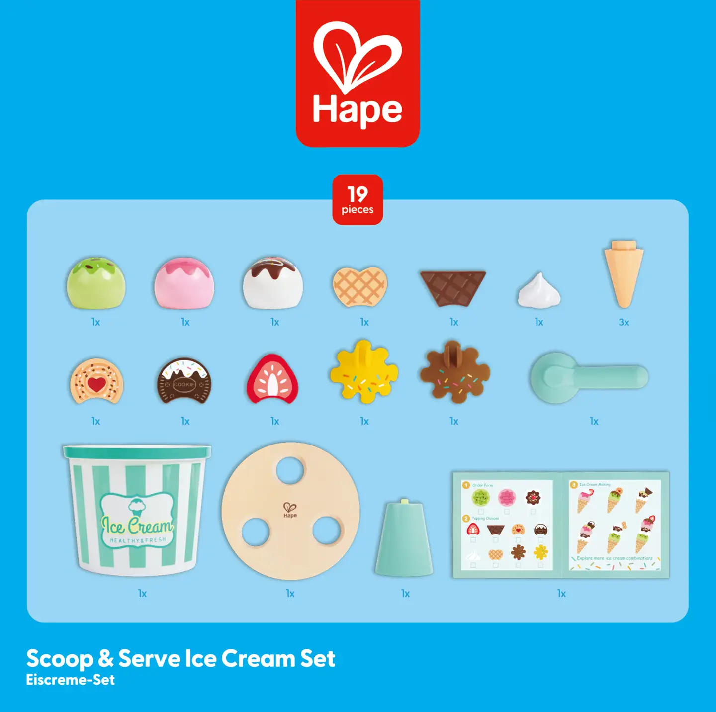 Hape Jäätelöt leikkisetti - 7