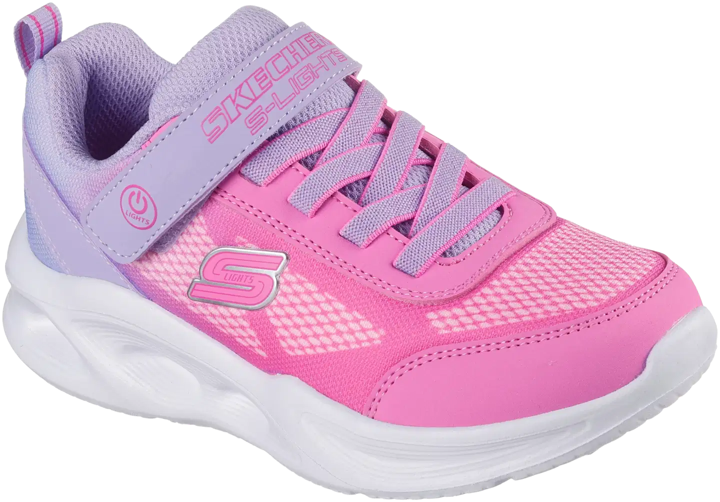 Skechers lasten vilkkulenkkari Sola Glow Ombre Deluxe - PINK/LAVENDER - 1