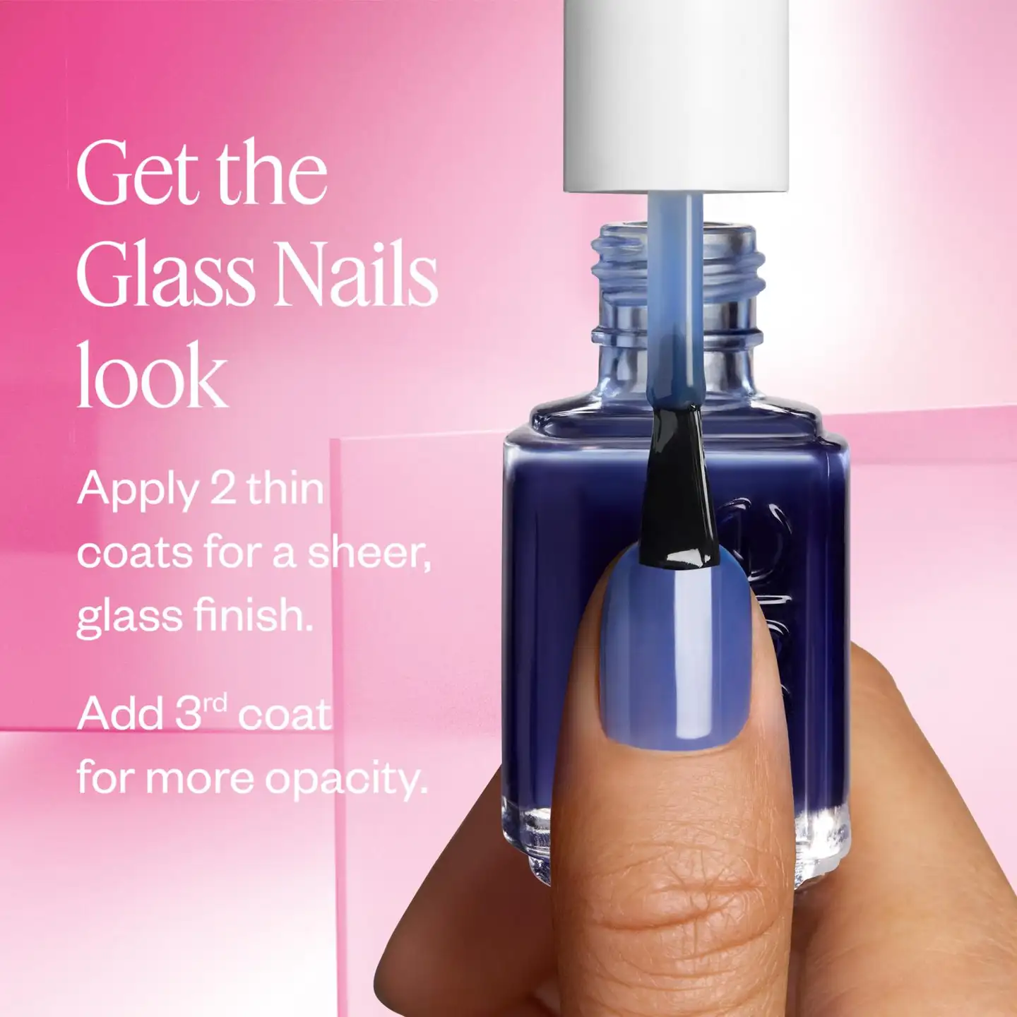 essie glass nails kynsilakka 5 half full 13,5 ml - highballer - 3