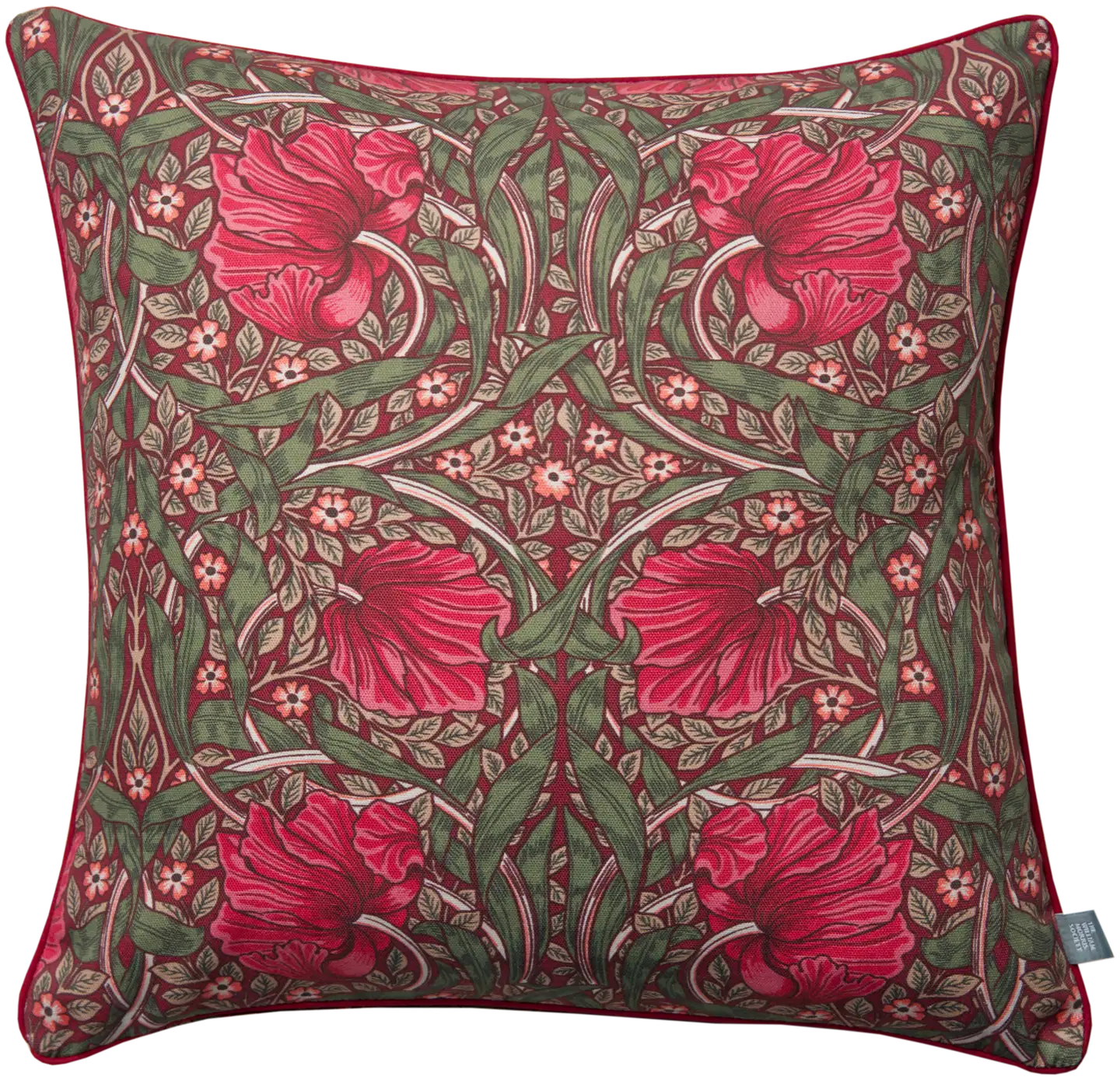 William Morris Tyynynpäällinen Pimpernel punainen 45x45cm - 1