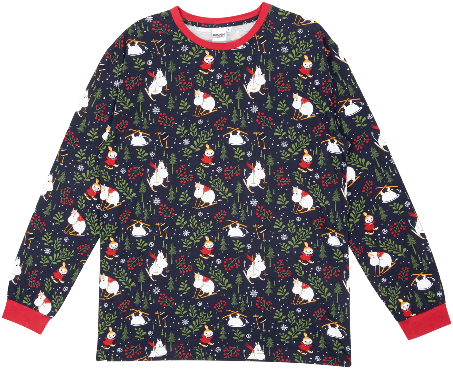 Muumi miesten pyjama Otso Hiihtoretki 593721 - tummansininen - 3