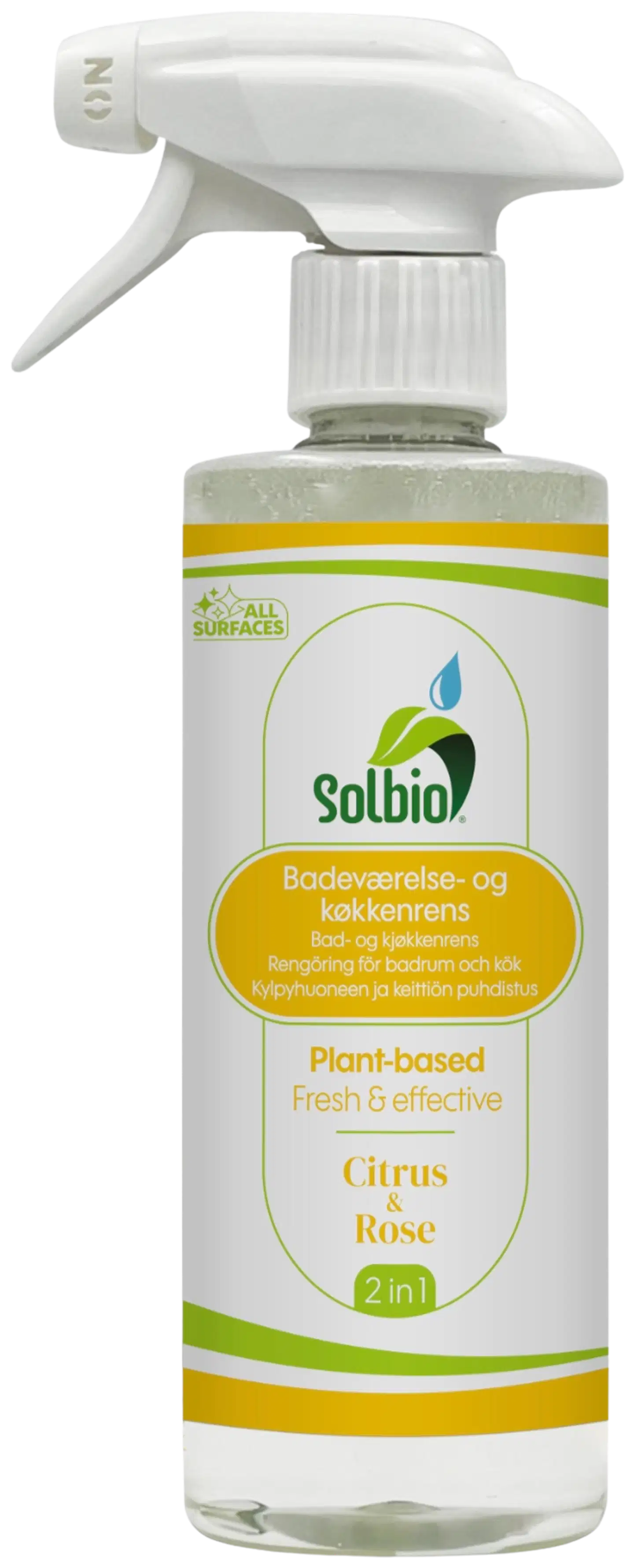 Solbio Keittiön ja kylpyhuoneen puhdistusaine 500 ml