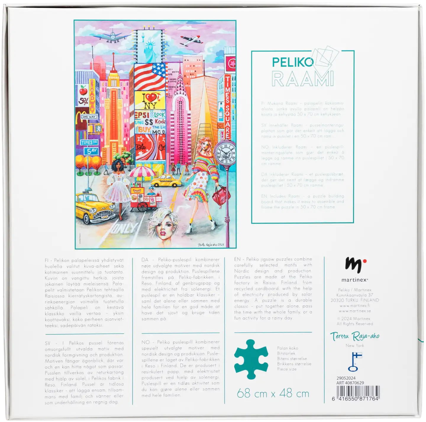 Peliko palapeli 1000 palaa Terttu Raja-aho New York - 3